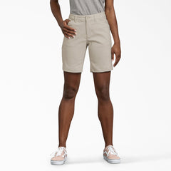 Dickies Women's Cooling Relaxed Fit Shorts, 9"