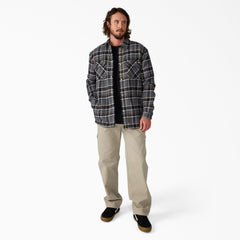 Dickies Water Repellent Fleece-Lined Flannel Shirt Jacket
