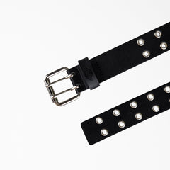 Dickies Women's Leather Double Grommet Belt