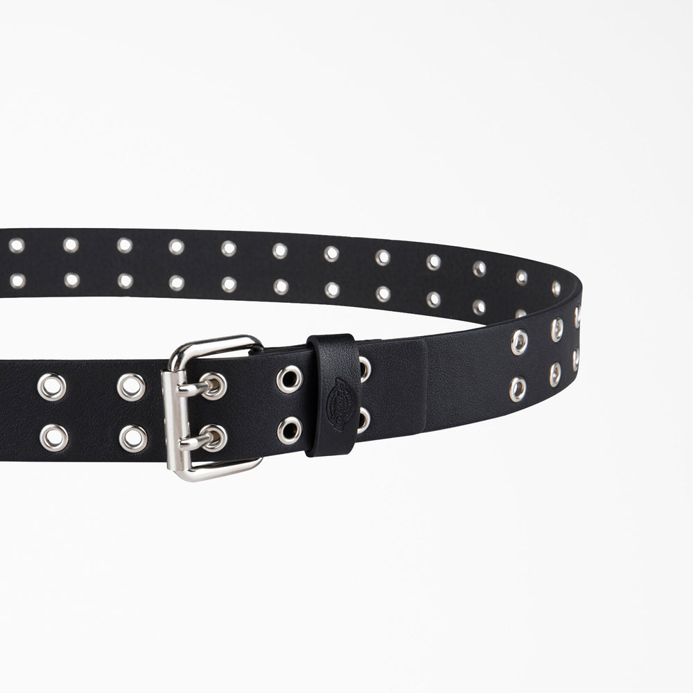 Dickies Women's Leather Double Grommet Belt
