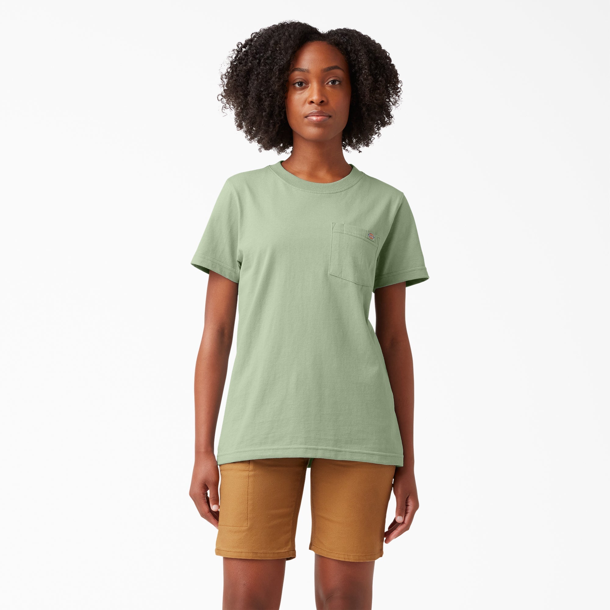 Dickies Women's Heavyweight Short Sleeve Pocket T-Shirt