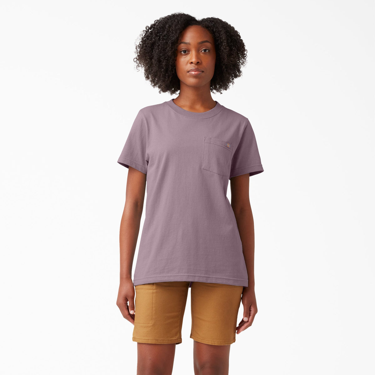 Dickies Women's Heavyweight Short Sleeve Pocket T-Shirt