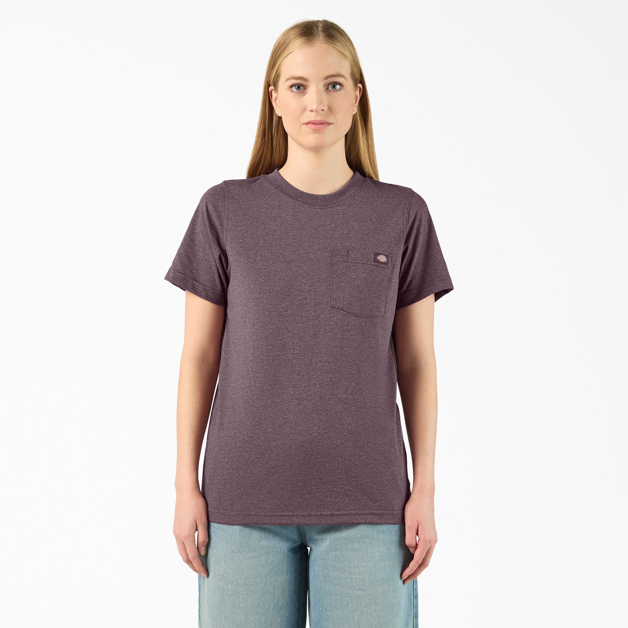 Dickies Women's Heavyweight Short Sleeve Pocket T-Shirt