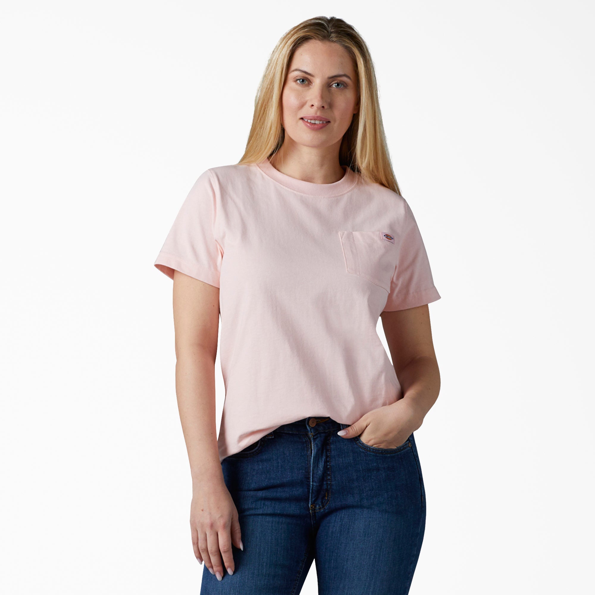 Dickies Women's Heavyweight Short Sleeve Pocket T-Shirt