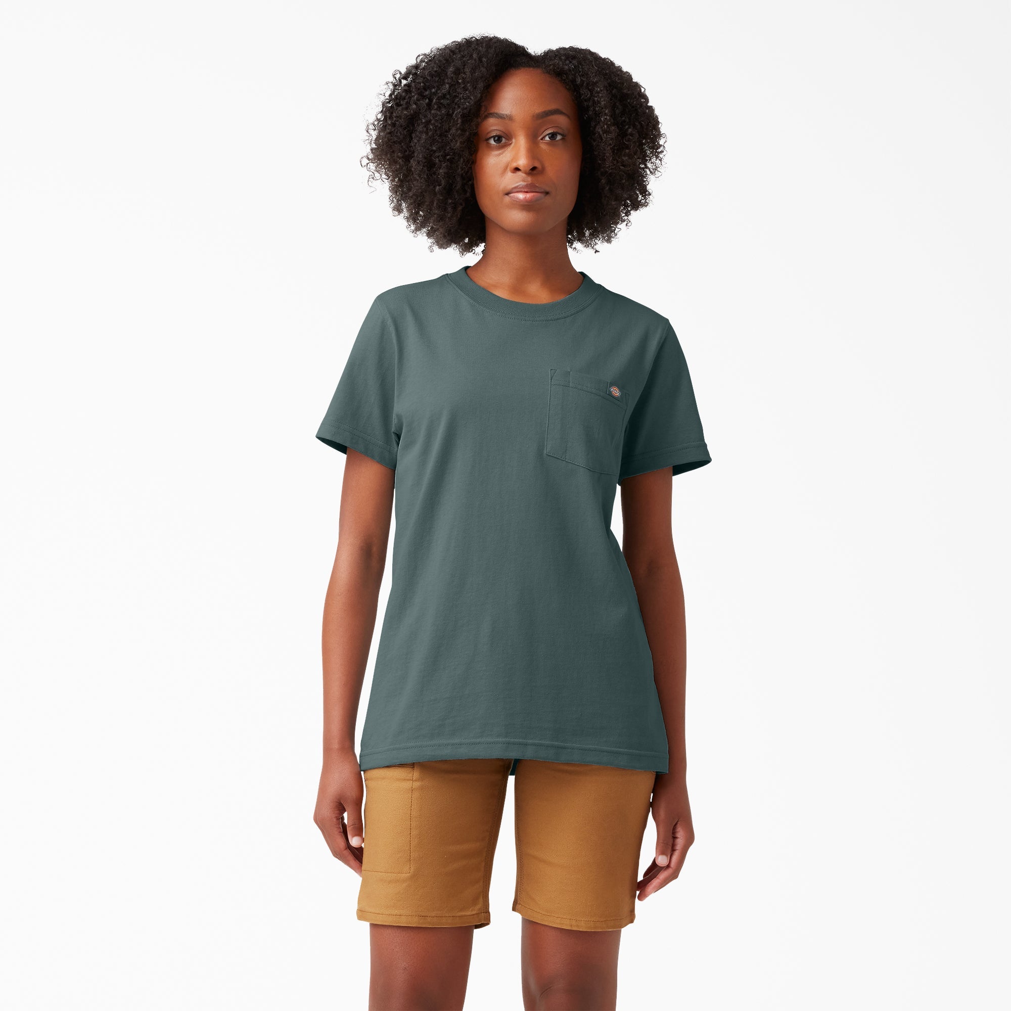 Dickies Women's Heavyweight Short Sleeve Pocket T-Shirt