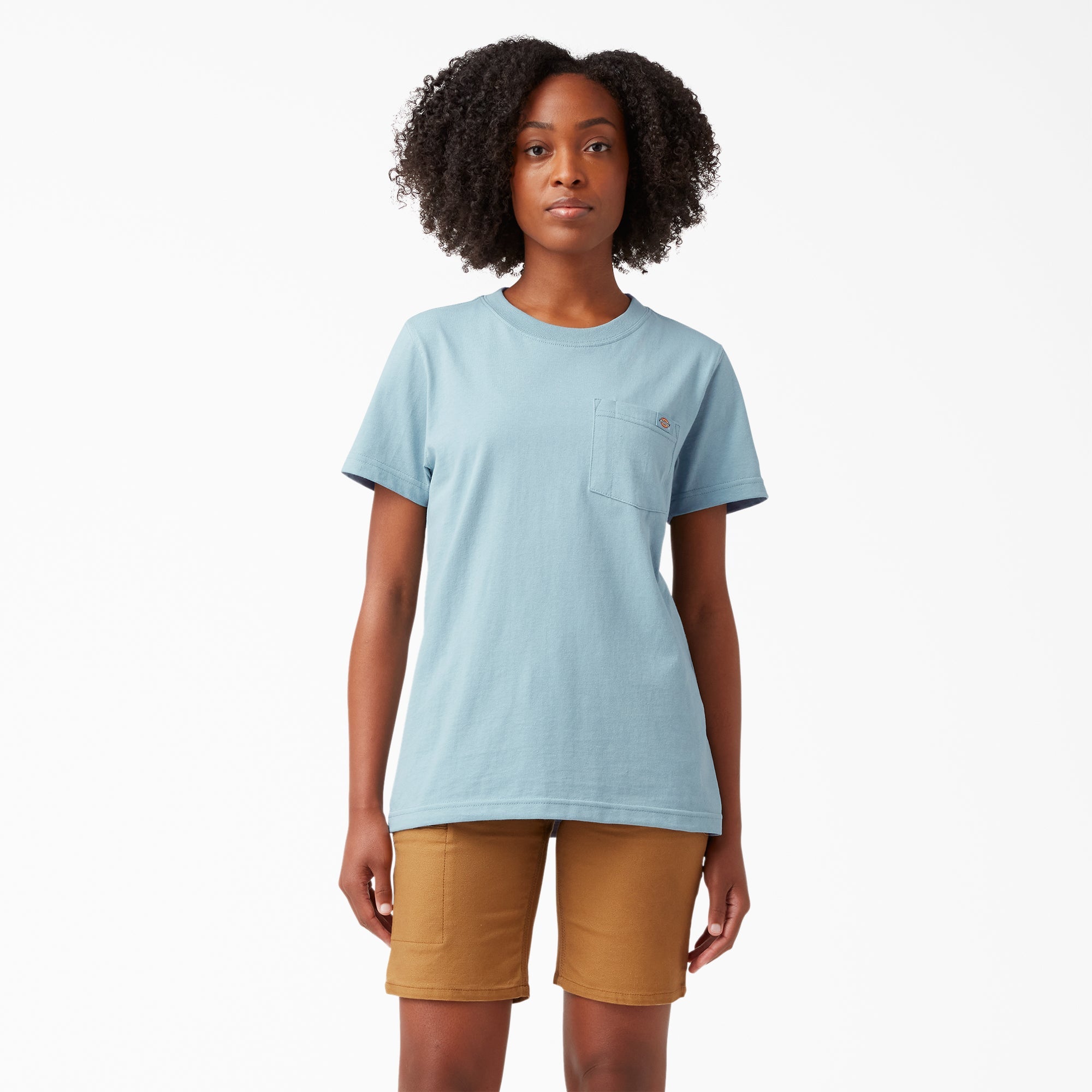 Dickies Women's Heavyweight Short Sleeve Pocket T-Shirt