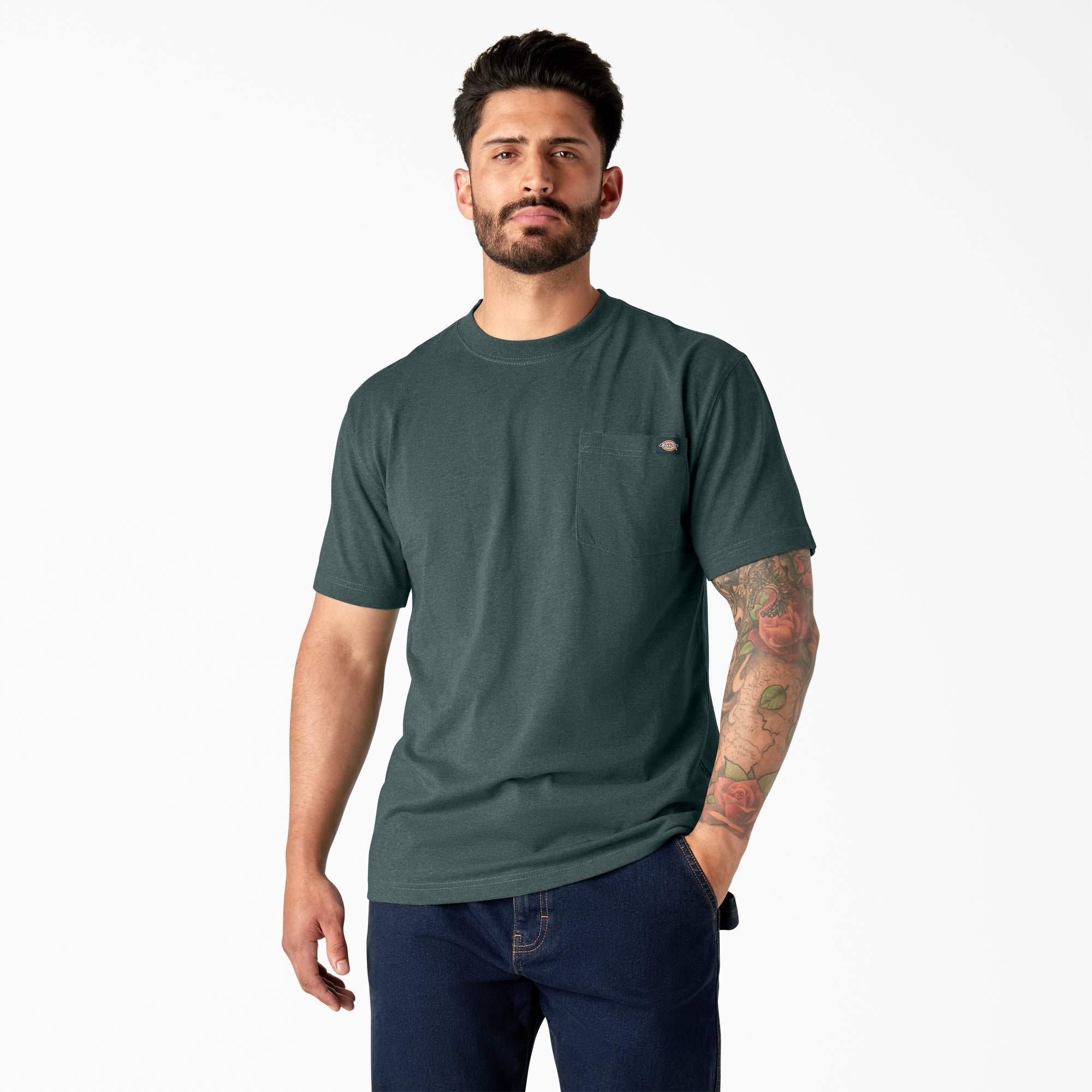 Dickies Heavyweight Heathered Short Sleeve Pocket T-Shirt