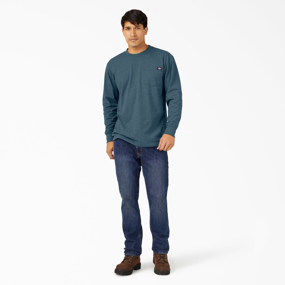 Dickies Heavyweight Heathered Long Sleeve Pocket T-Shirt