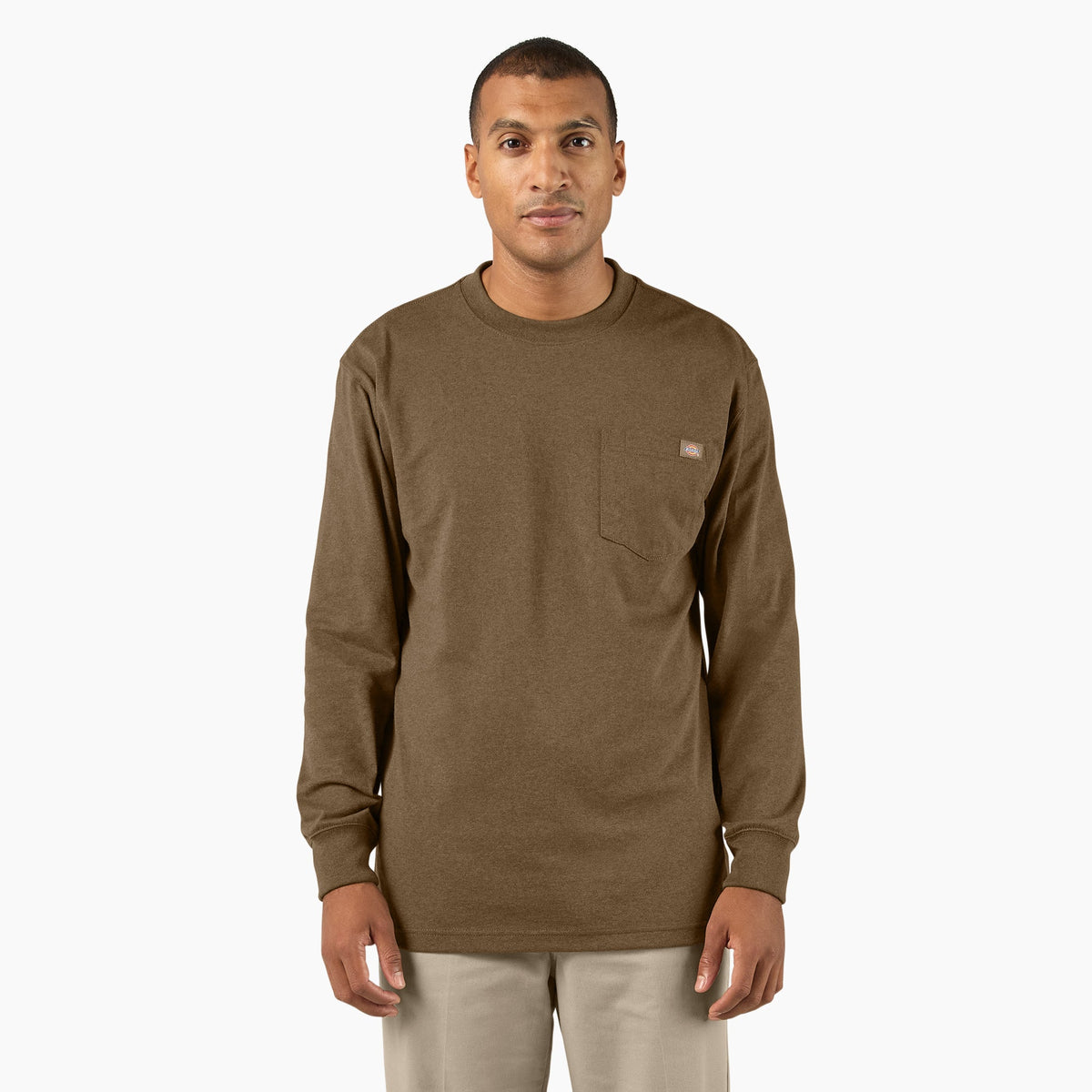 Dickies Heavyweight Heathered Long Sleeve Pocket T-Shirt
