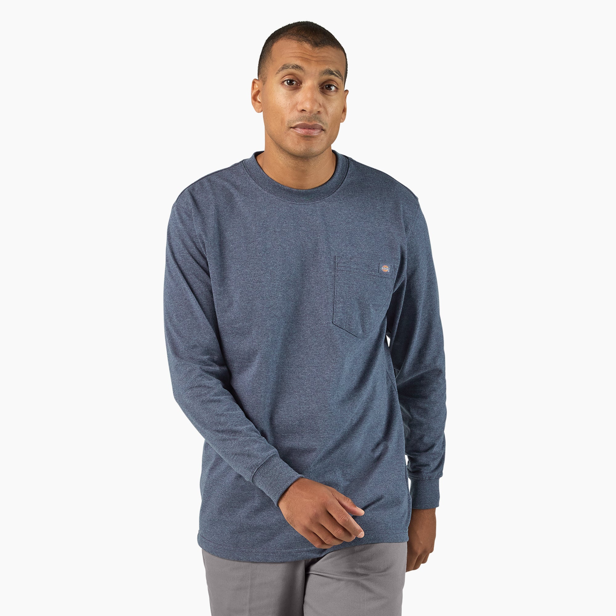 Dickies Heavyweight Heathered Long Sleeve Pocket T-Shirt