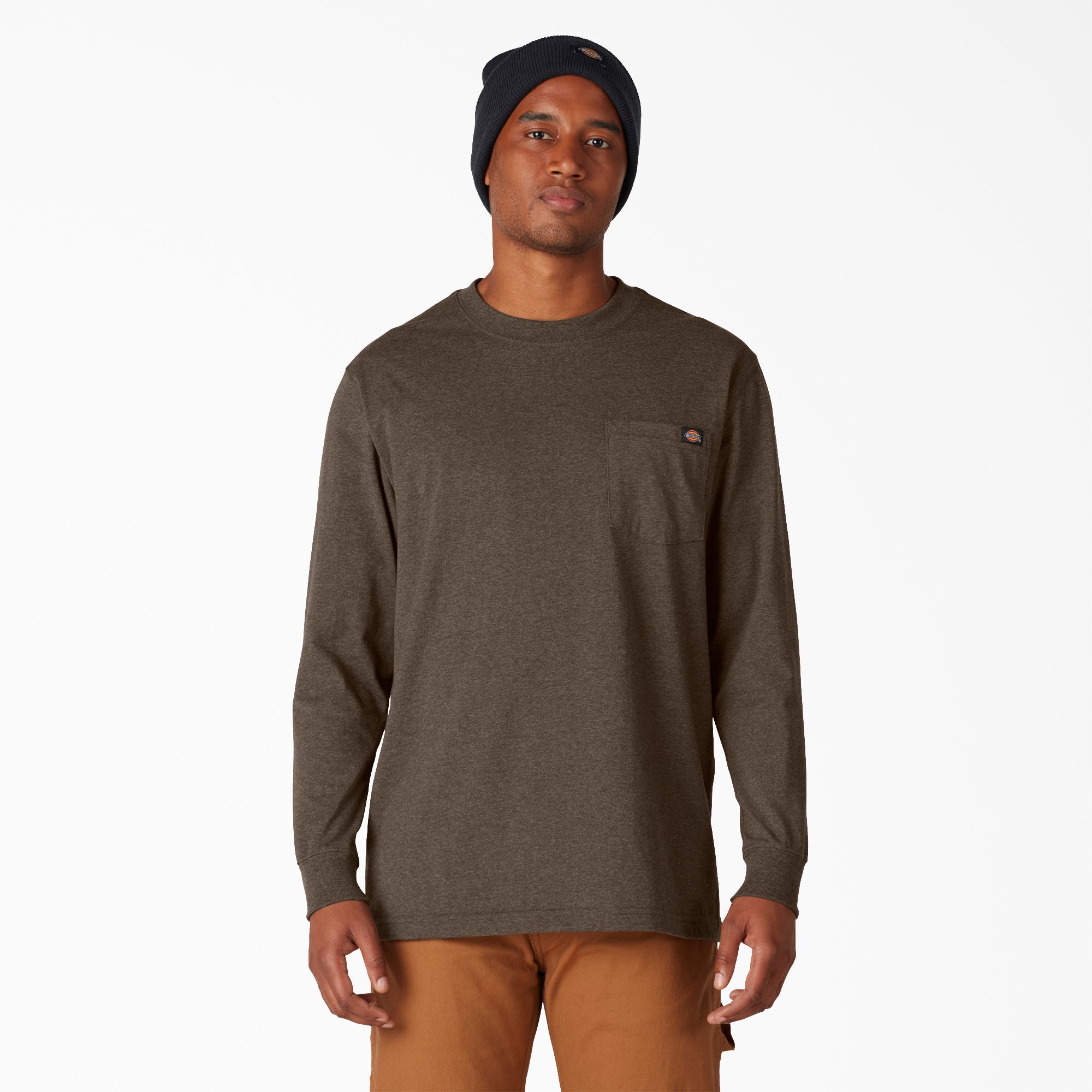 Dickies Heavyweight Heathered Long Sleeve Pocket T-Shirt