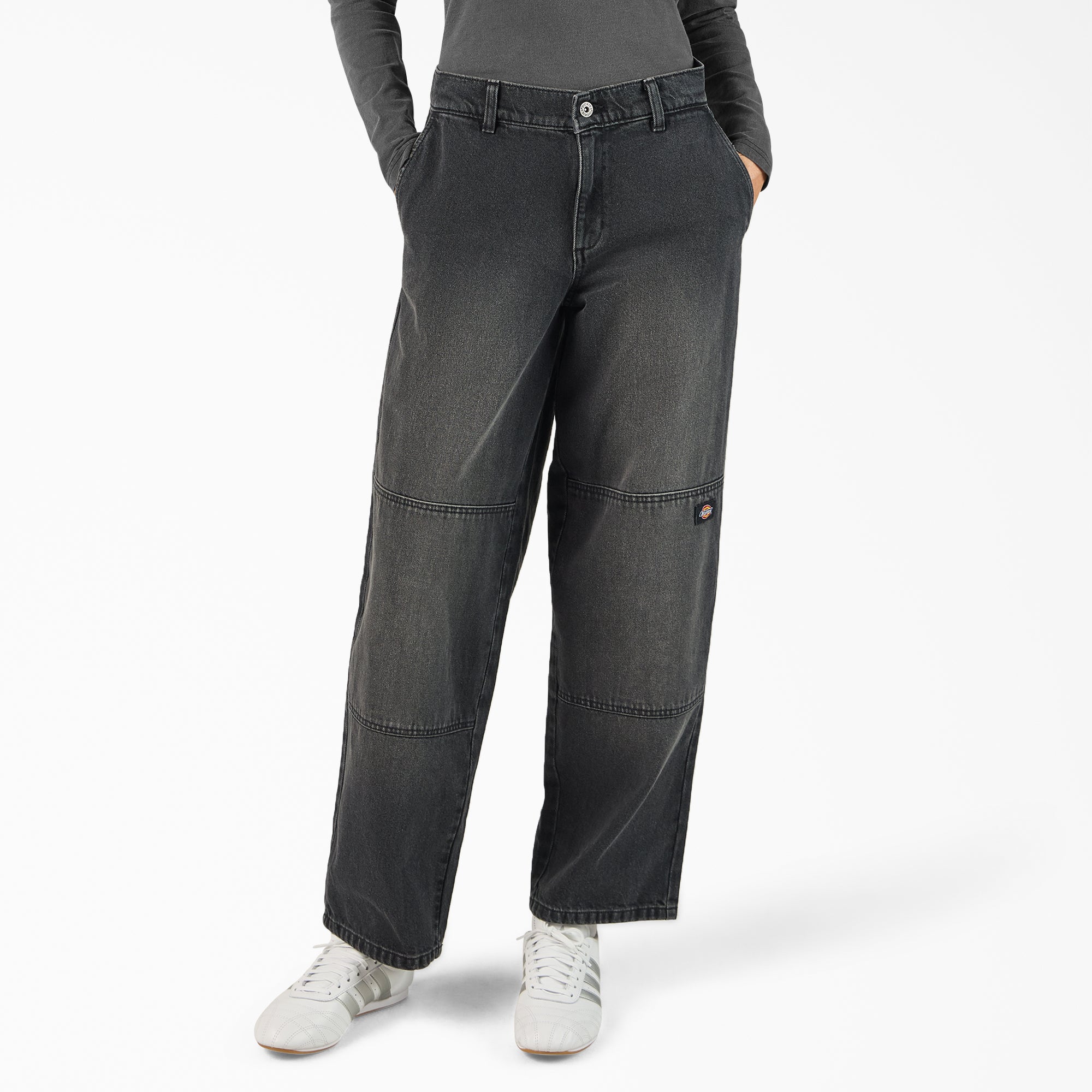 Dickies Women's Loose Fit Double Knee Jeans