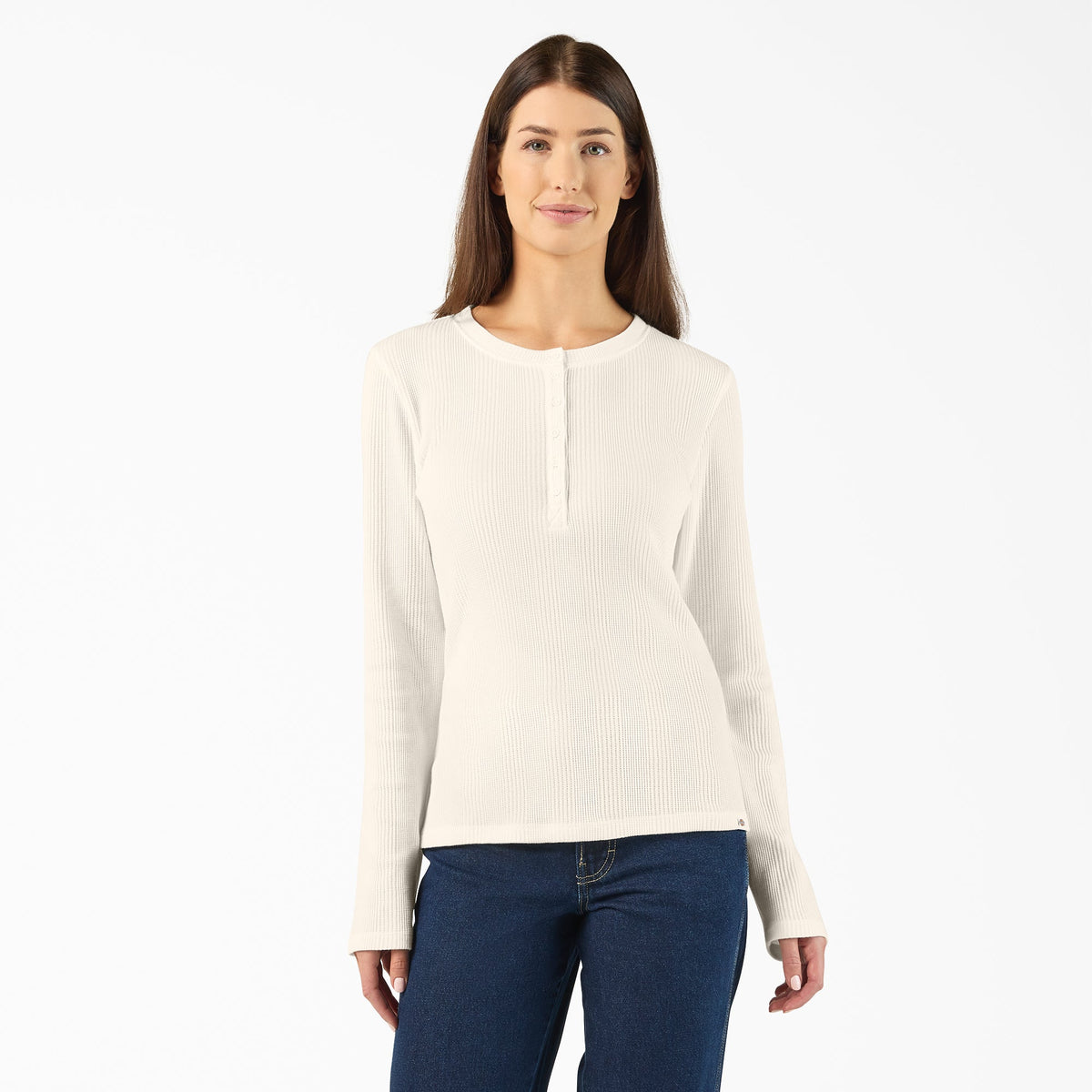 Dickies Women's Crewneck Henley Shirt