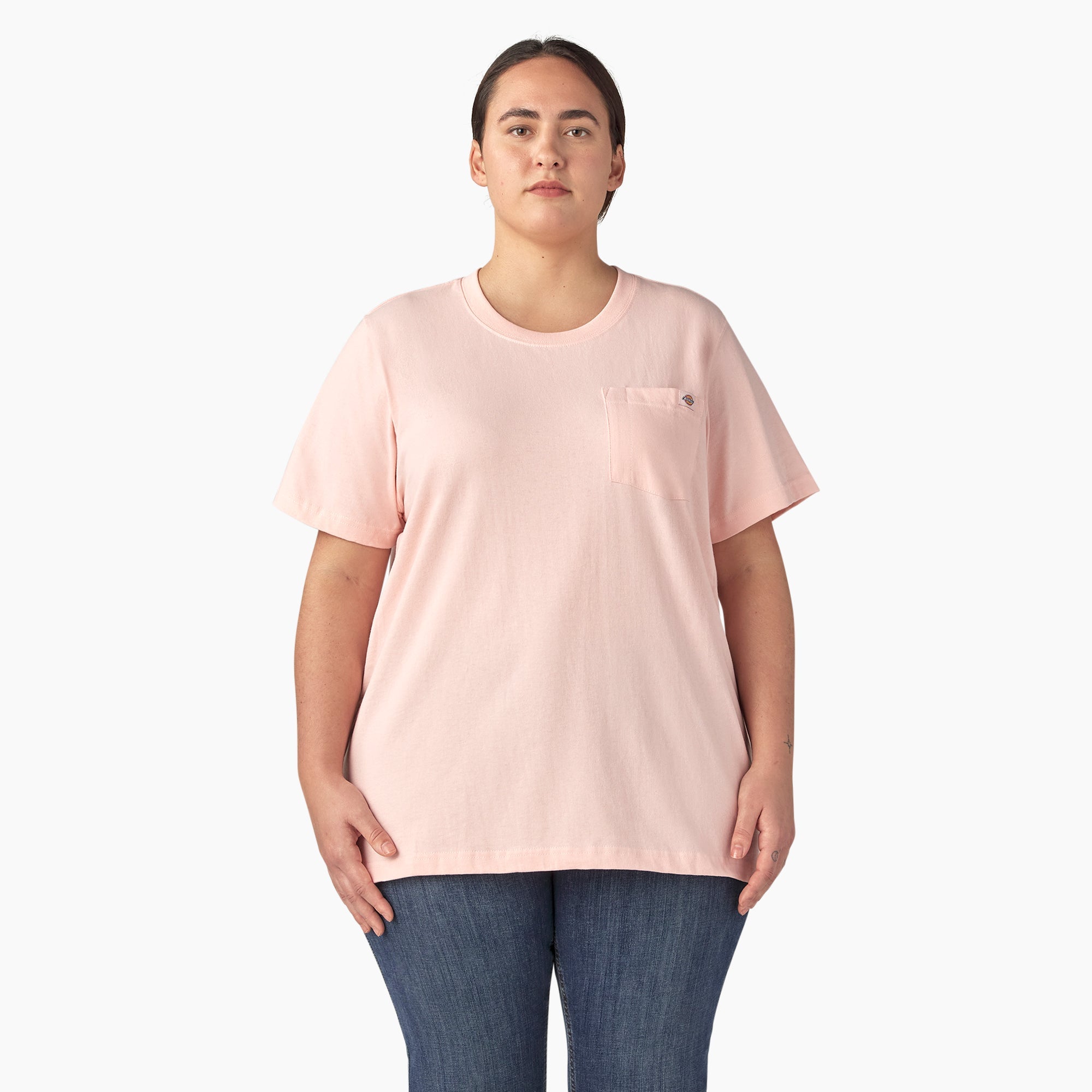 Dickies Women's Plus Heavyweight Short Sleeve Pocket T-Shirt