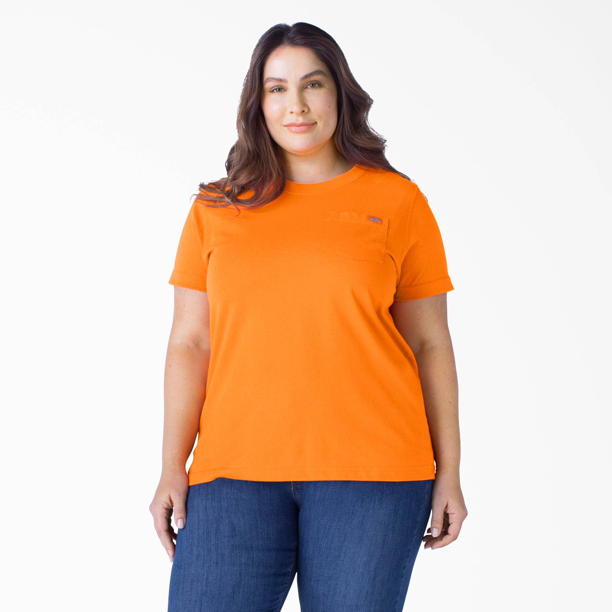 Dickies Women's Plus Heavyweight Short Sleeve Pocket T-Shirt