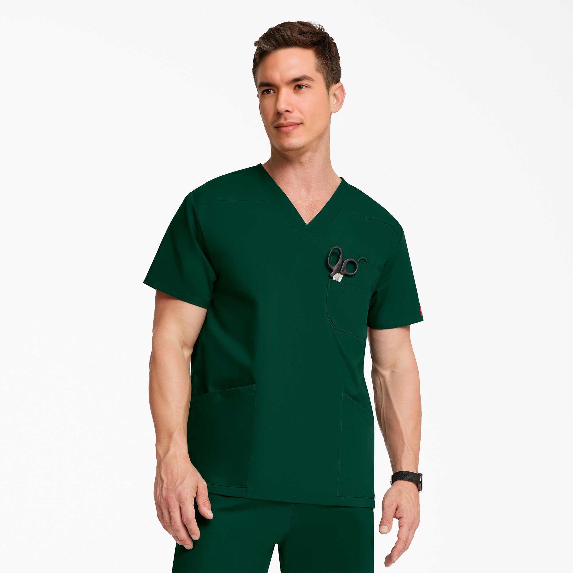Dickies Men's EDS Signature V-Neck Scrub Top