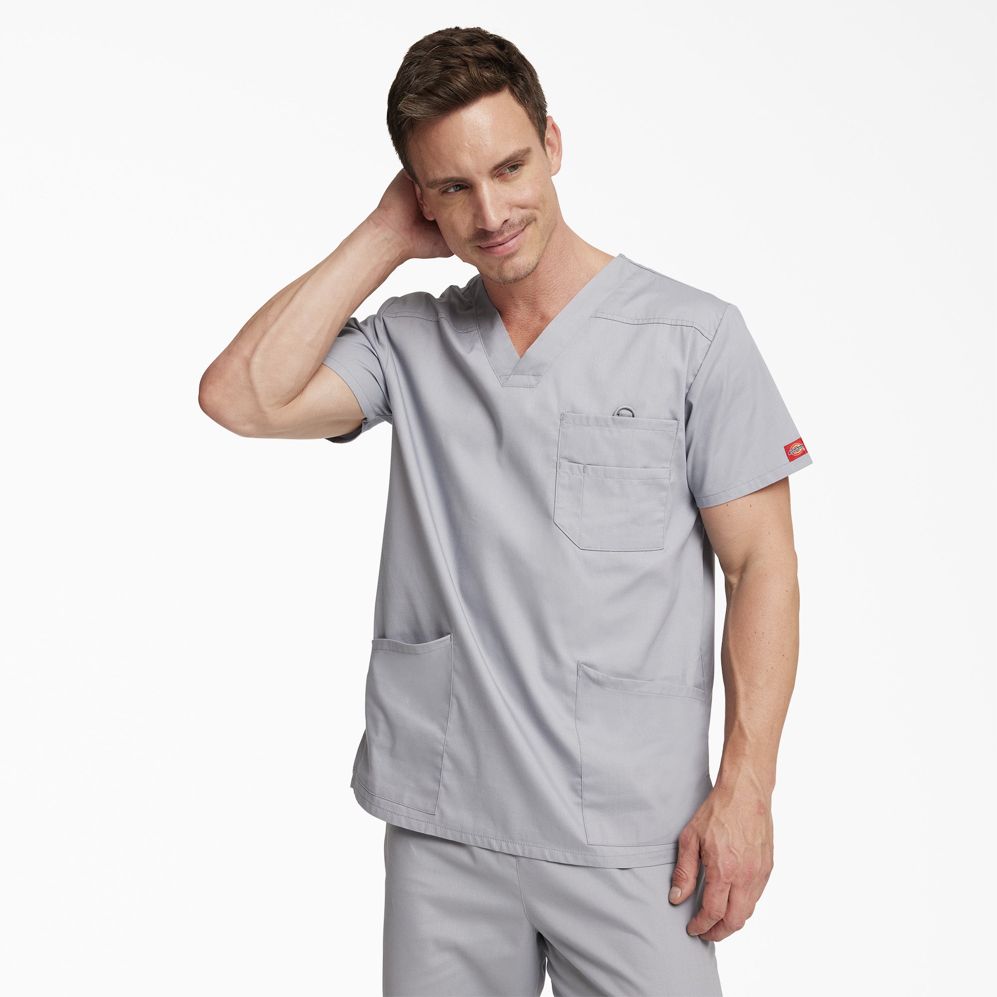 Dickies Men's EDS Signature V-Neck Scrub Top