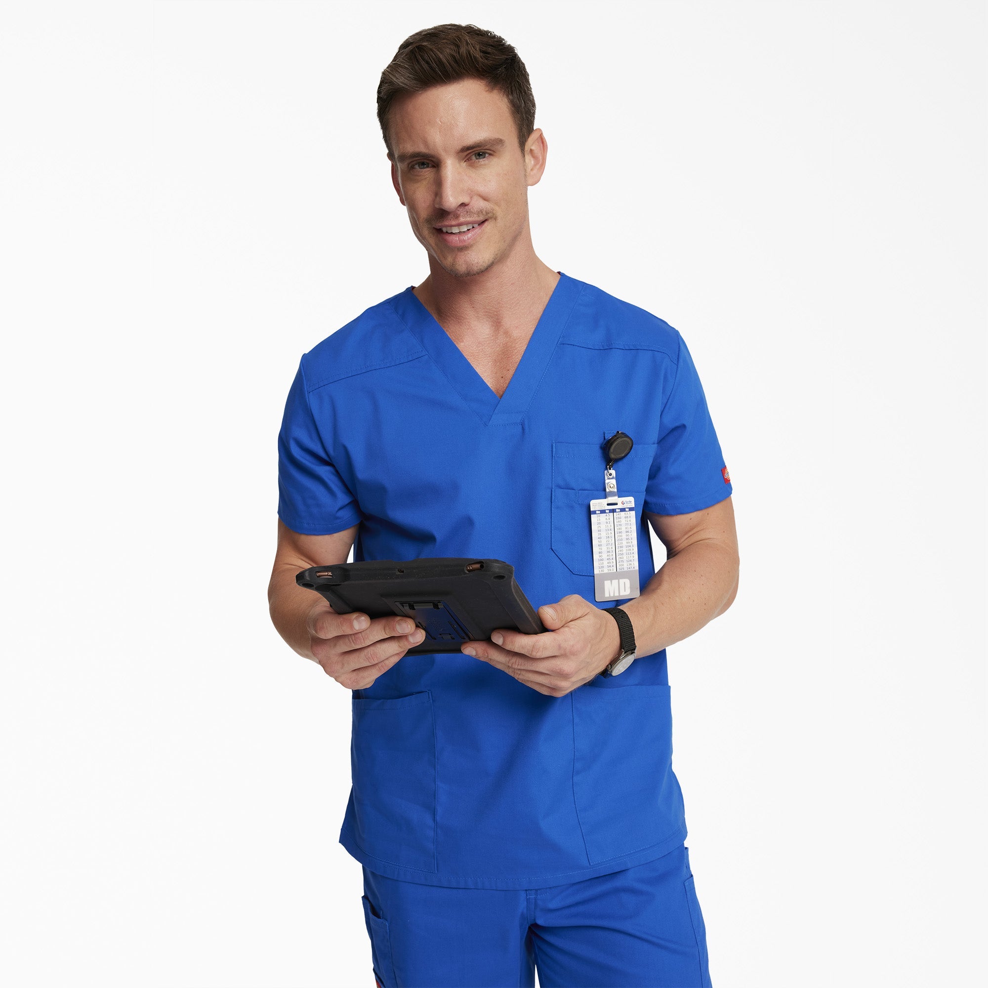 Dickies Men's EDS Signature V-Neck Scrub Top