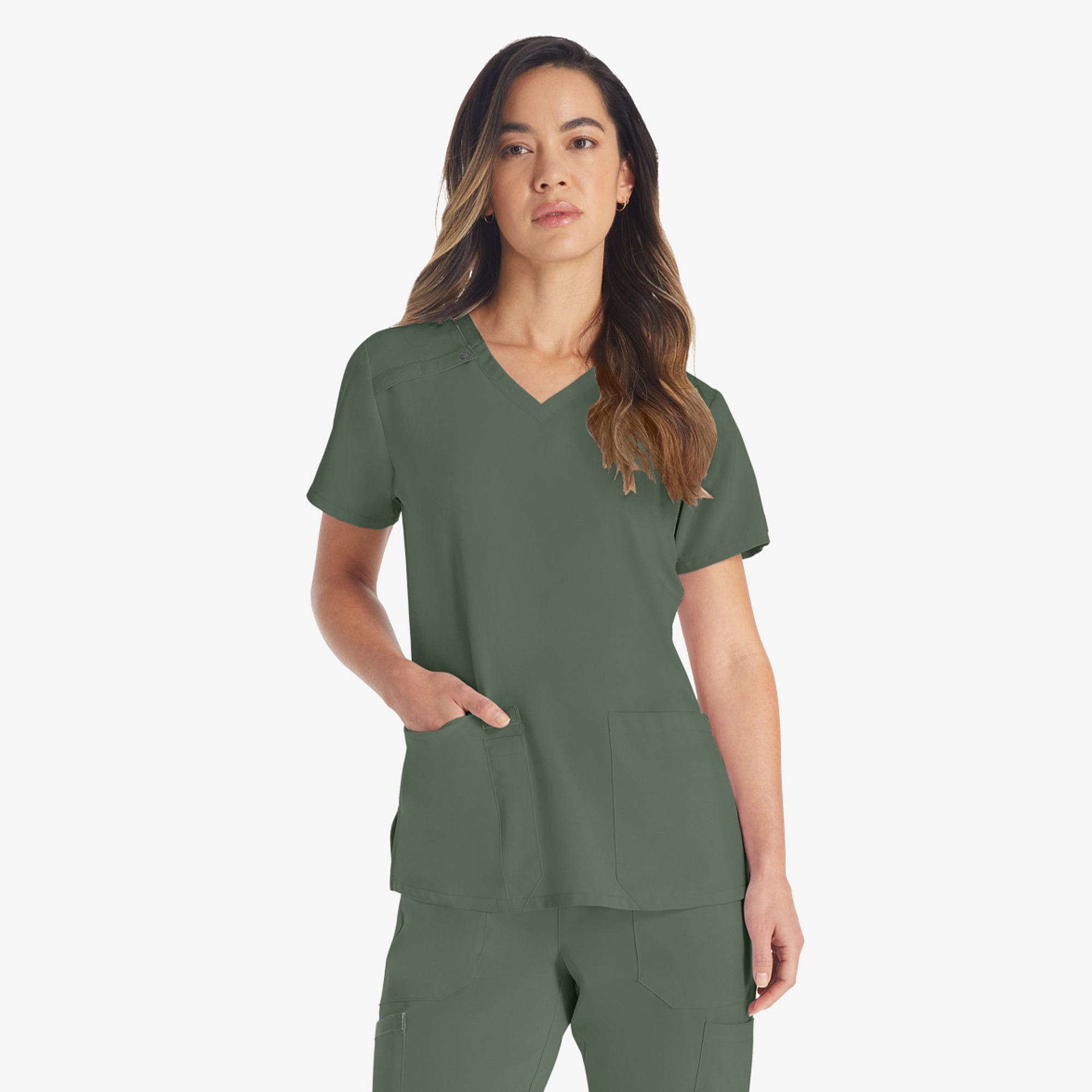 Dickies Women's EDS Essentials V-Neck Scrub Top