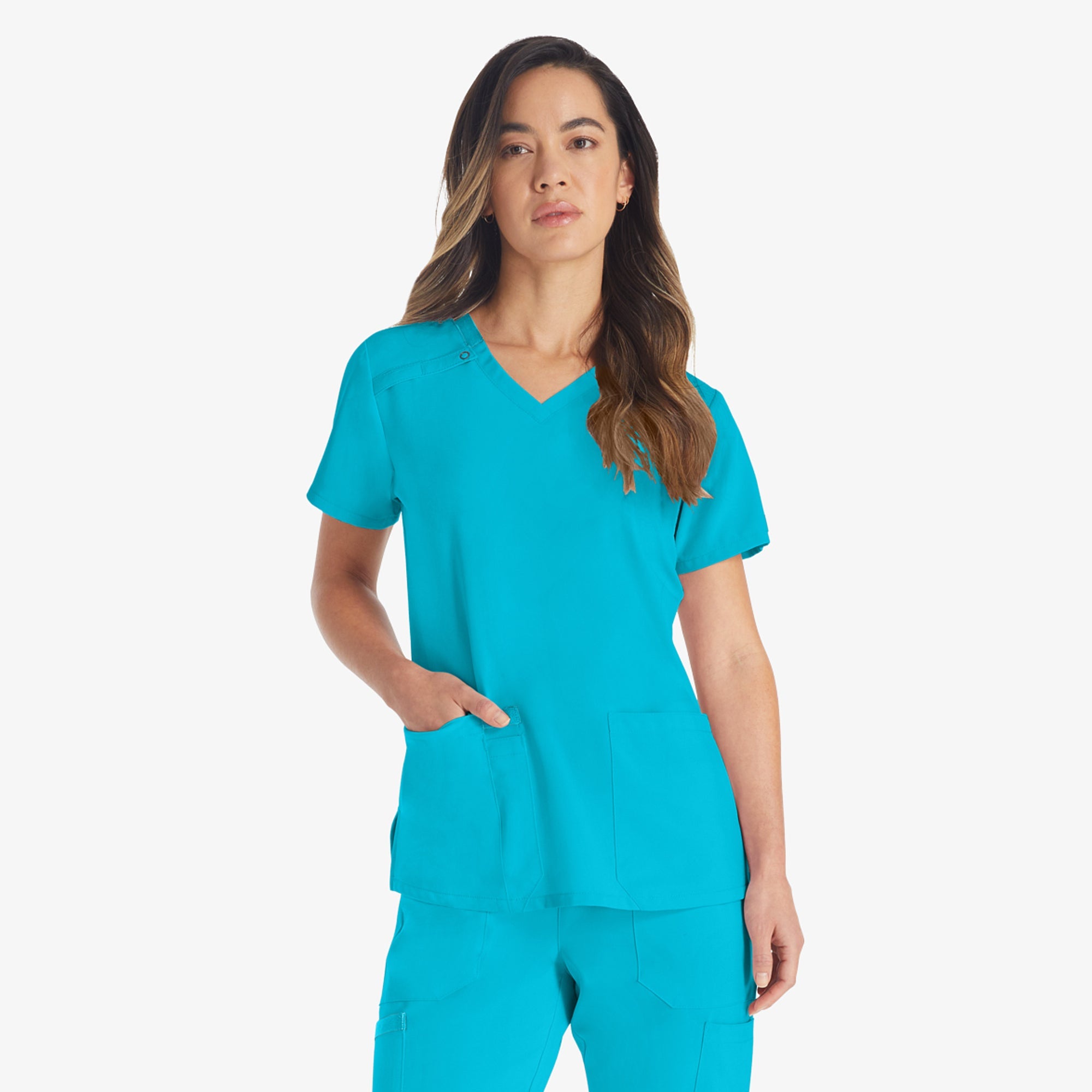 Dickies Women's EDS Essentials V-Neck Scrub Top