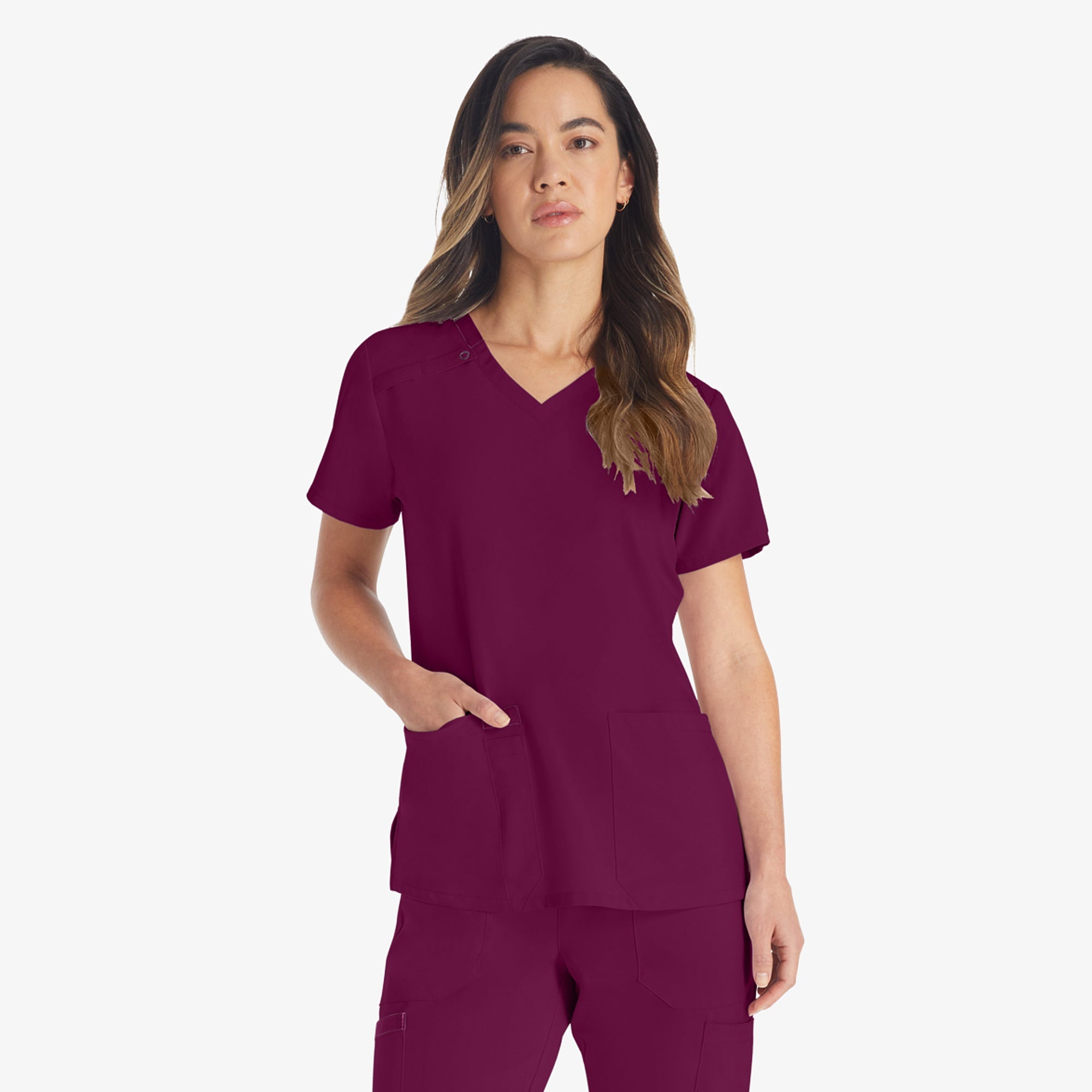 Dickies Women's EDS Essentials V-Neck Scrub Top