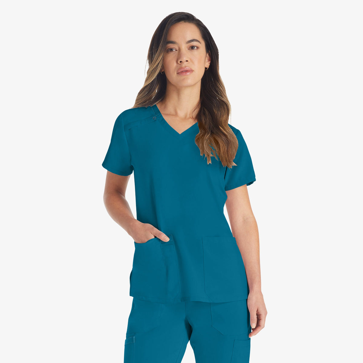 Dickies Women's EDS Essentials V-Neck Scrub Top