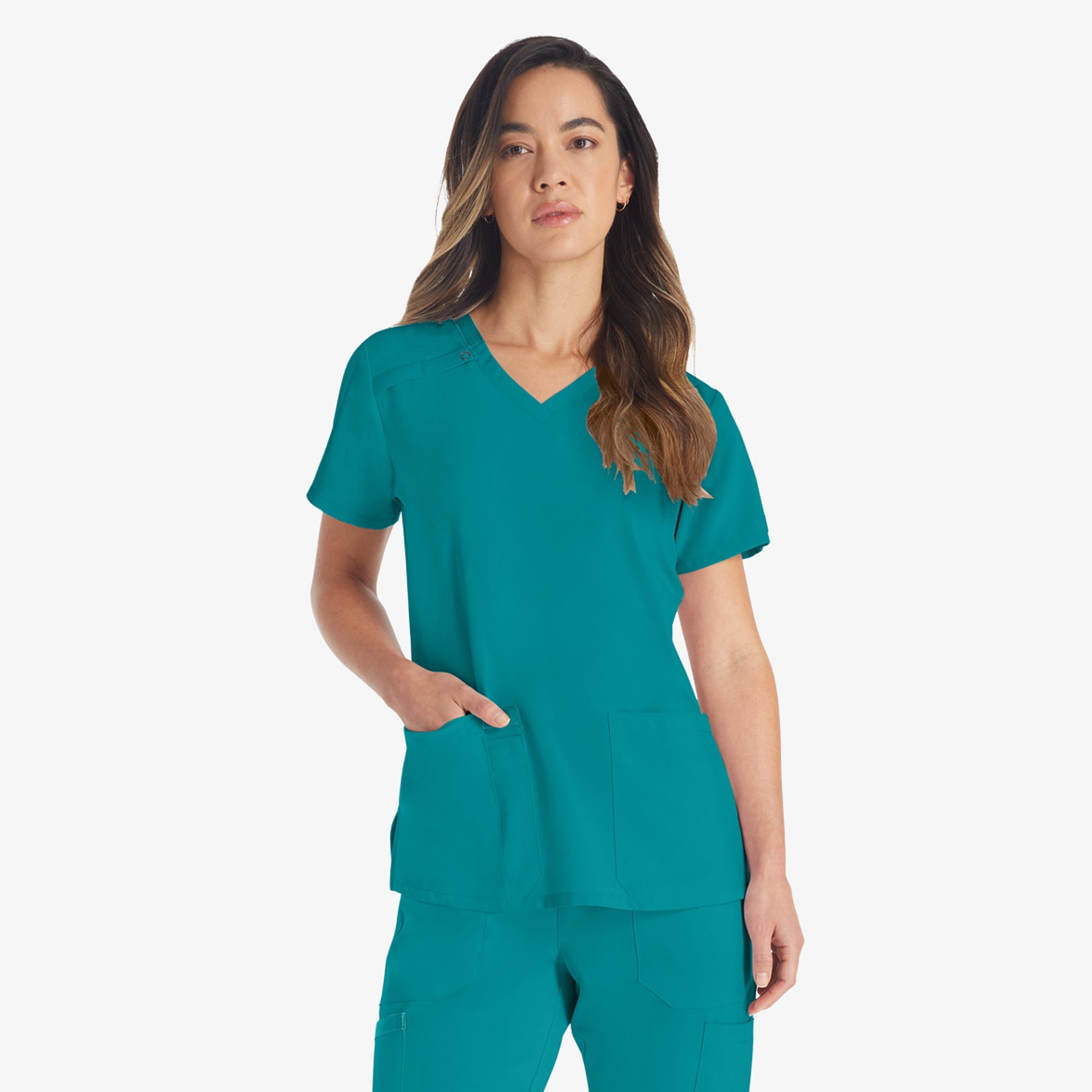 Dickies Women's EDS Essentials V-Neck Scrub Top