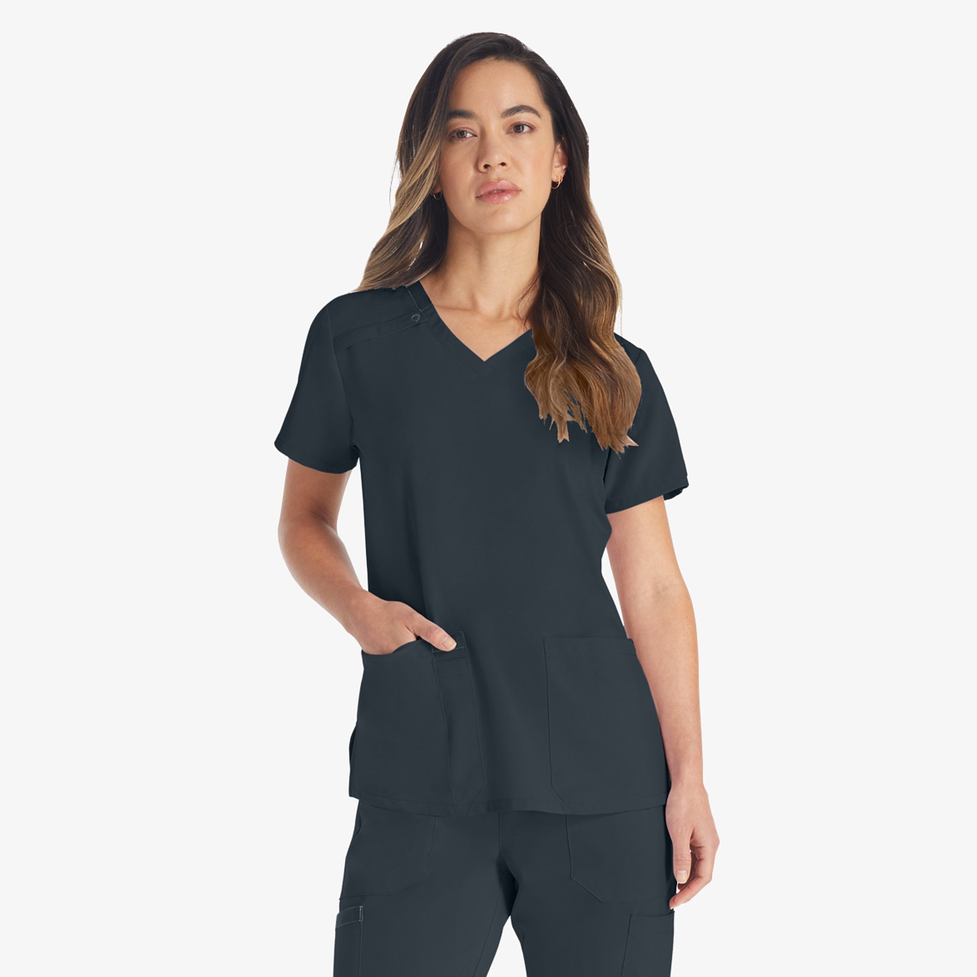 Dickies Women's EDS Essentials V-Neck Scrub Top