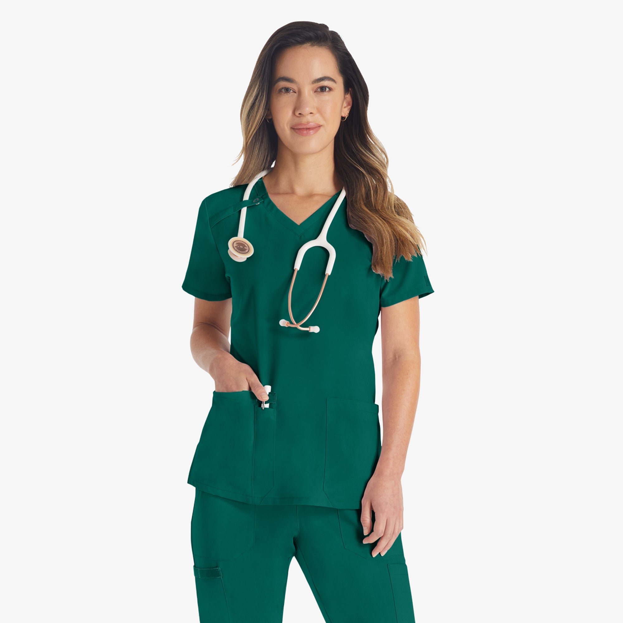 Dickies Women's EDS Essentials V-Neck Scrub Top