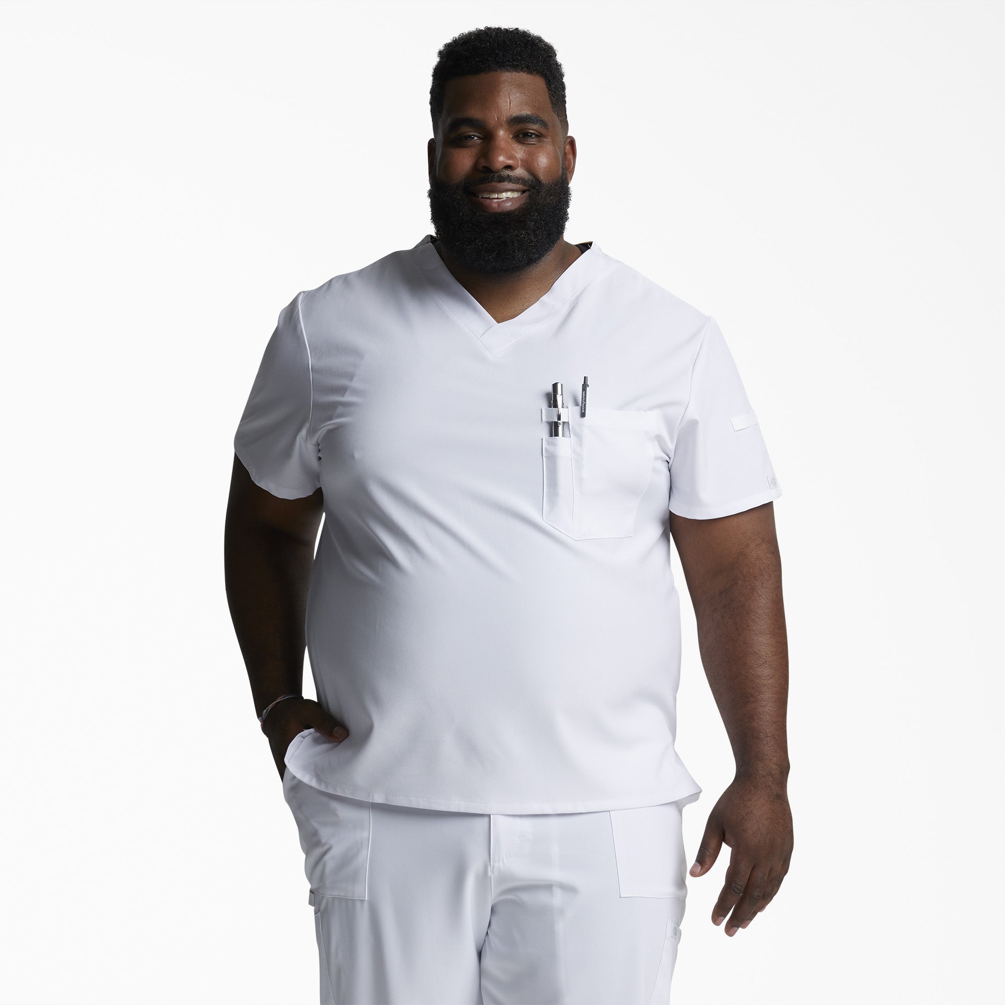Dickies Men's EDS Essentials Tuckable V-Neck Scrub Top