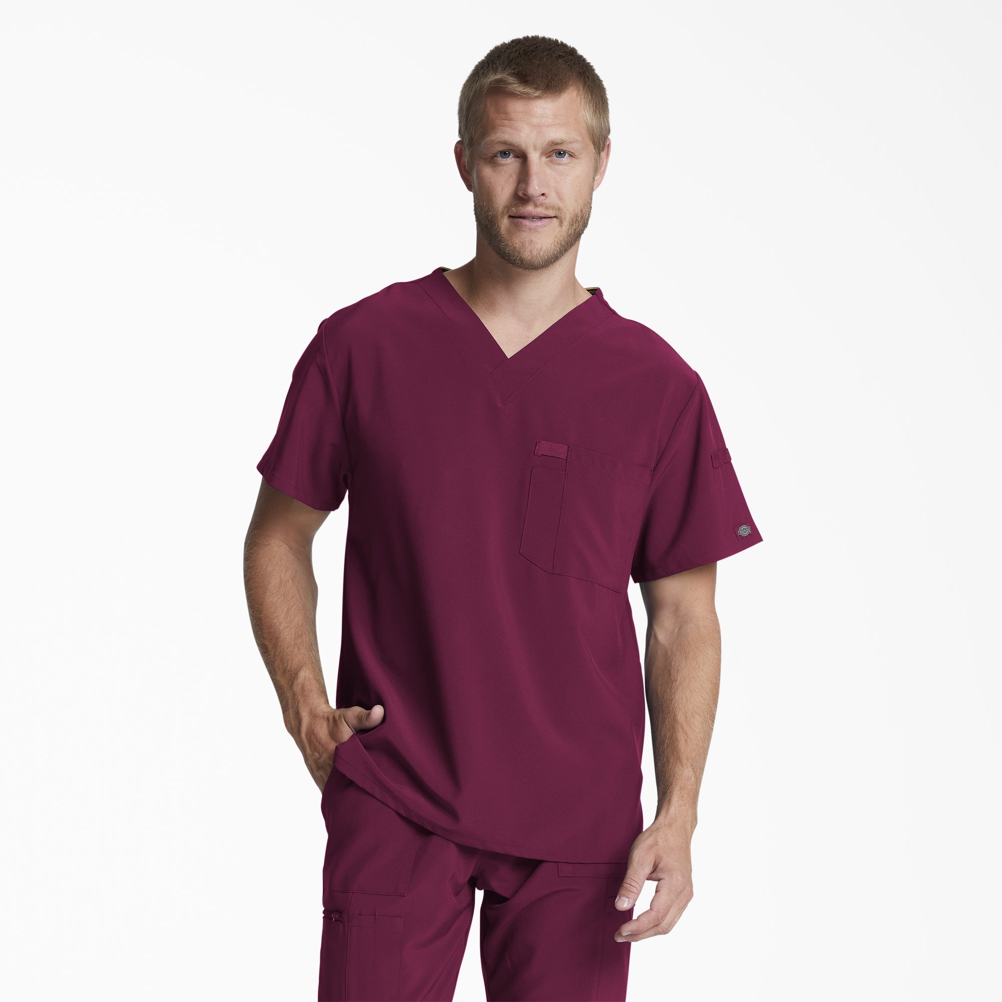 Dickies Men's EDS Essentials Tuckable V-Neck Scrub Top