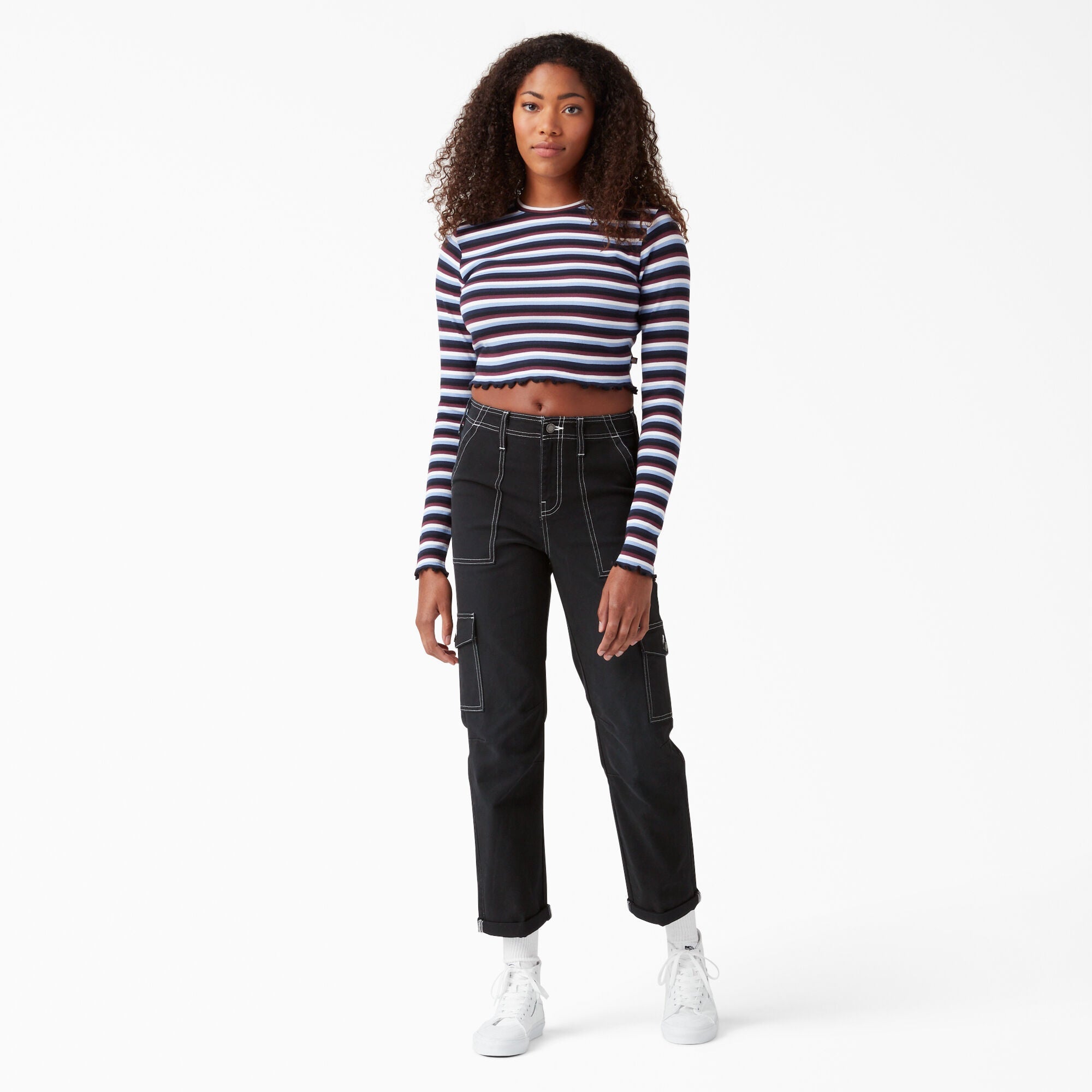 Dickies Women's Skinny Fit Cuffed Cargo Pants