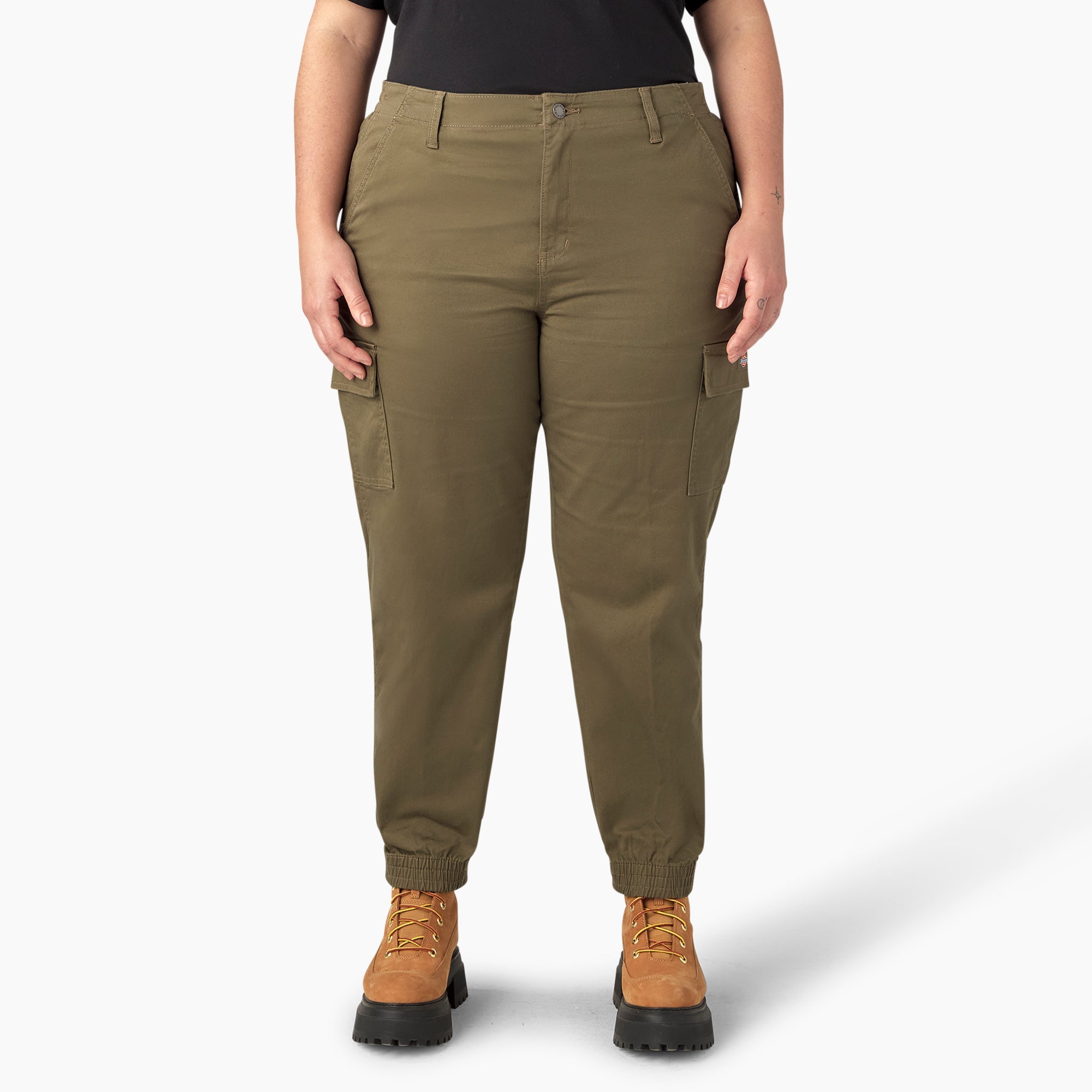 Dickies Women's Plus High Rise Fit Cargo Pants