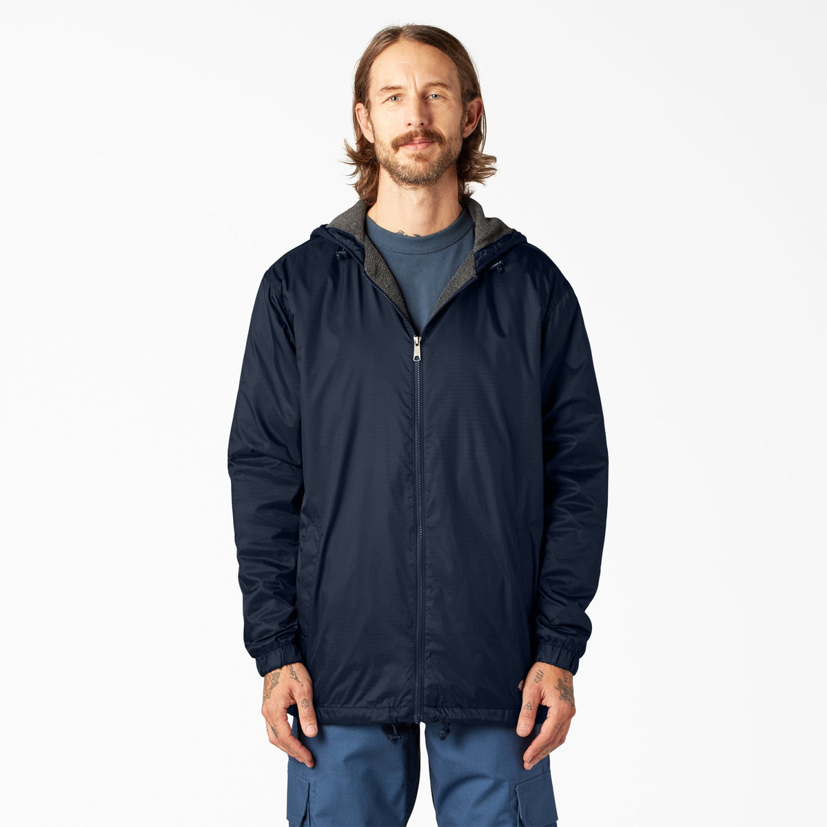 Dickies Fleece Lined Nylon Hooded Jacket