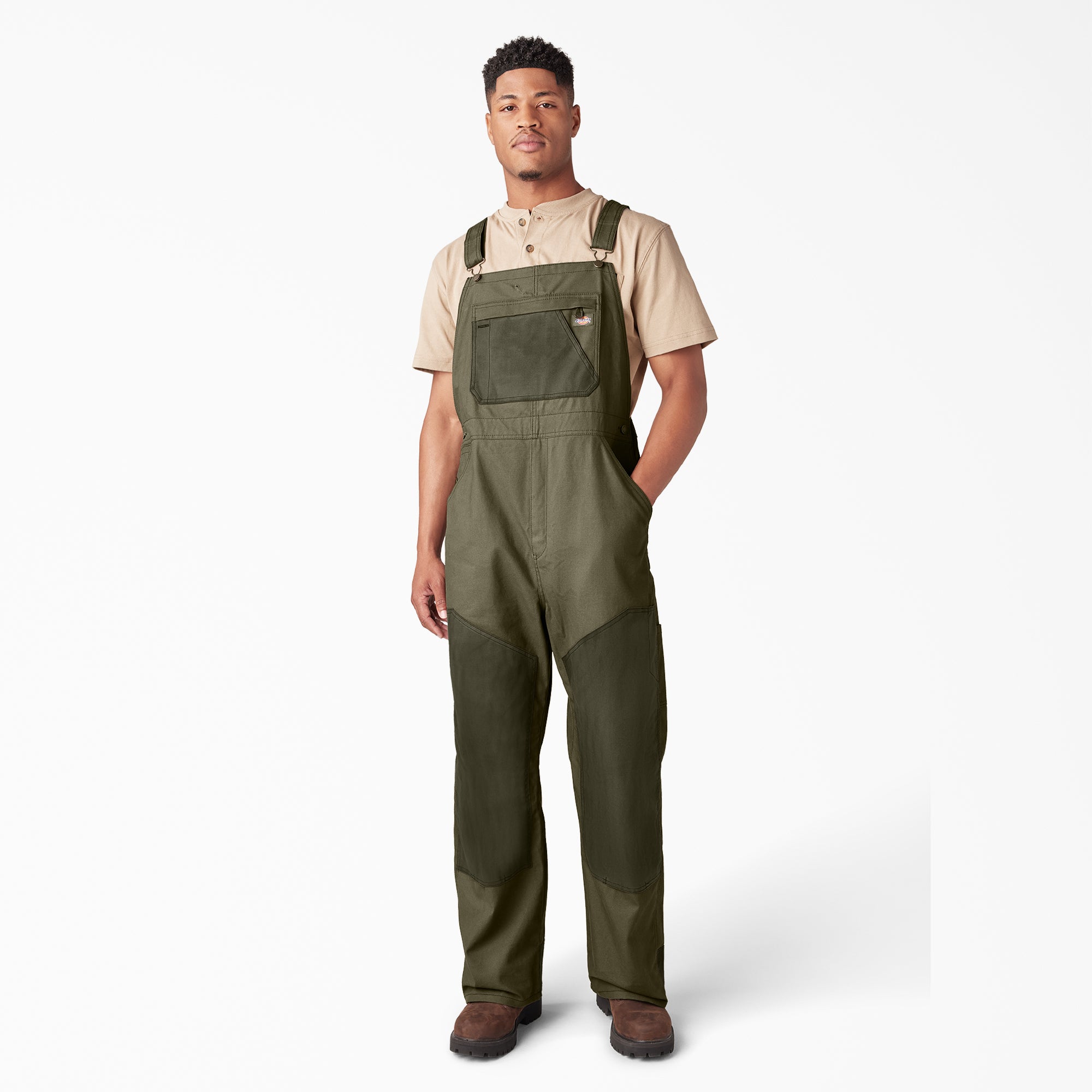 Dickies Waxed Canvas Double Front Bib Overalls