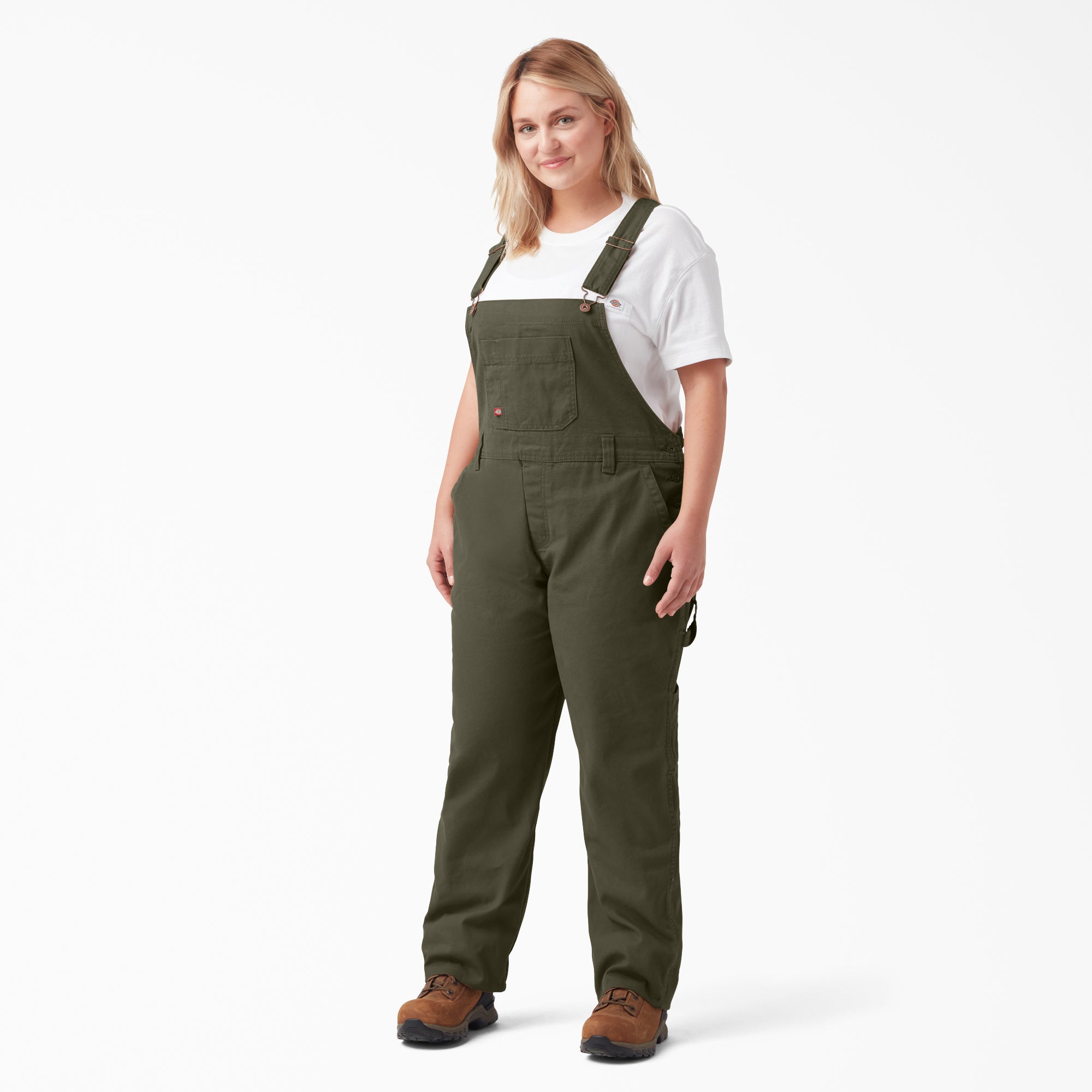 Dickies Women's Plus Relaxed Fit Bib Overalls
