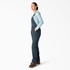 Dickies Women's Relaxed Fit Waxed Canvas Bib Overalls