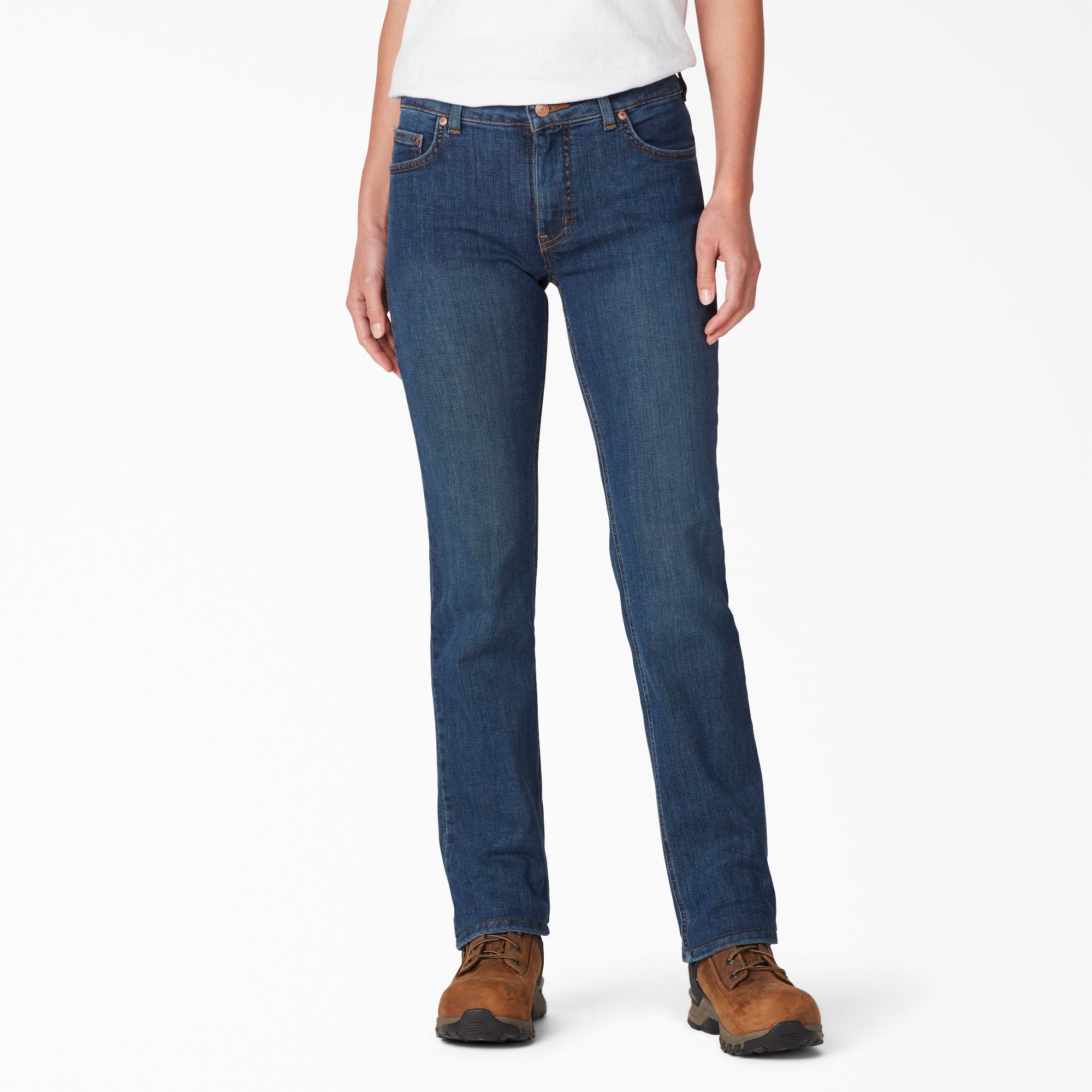 Dickies Women's Perfect Shape Straight Fit Jeans