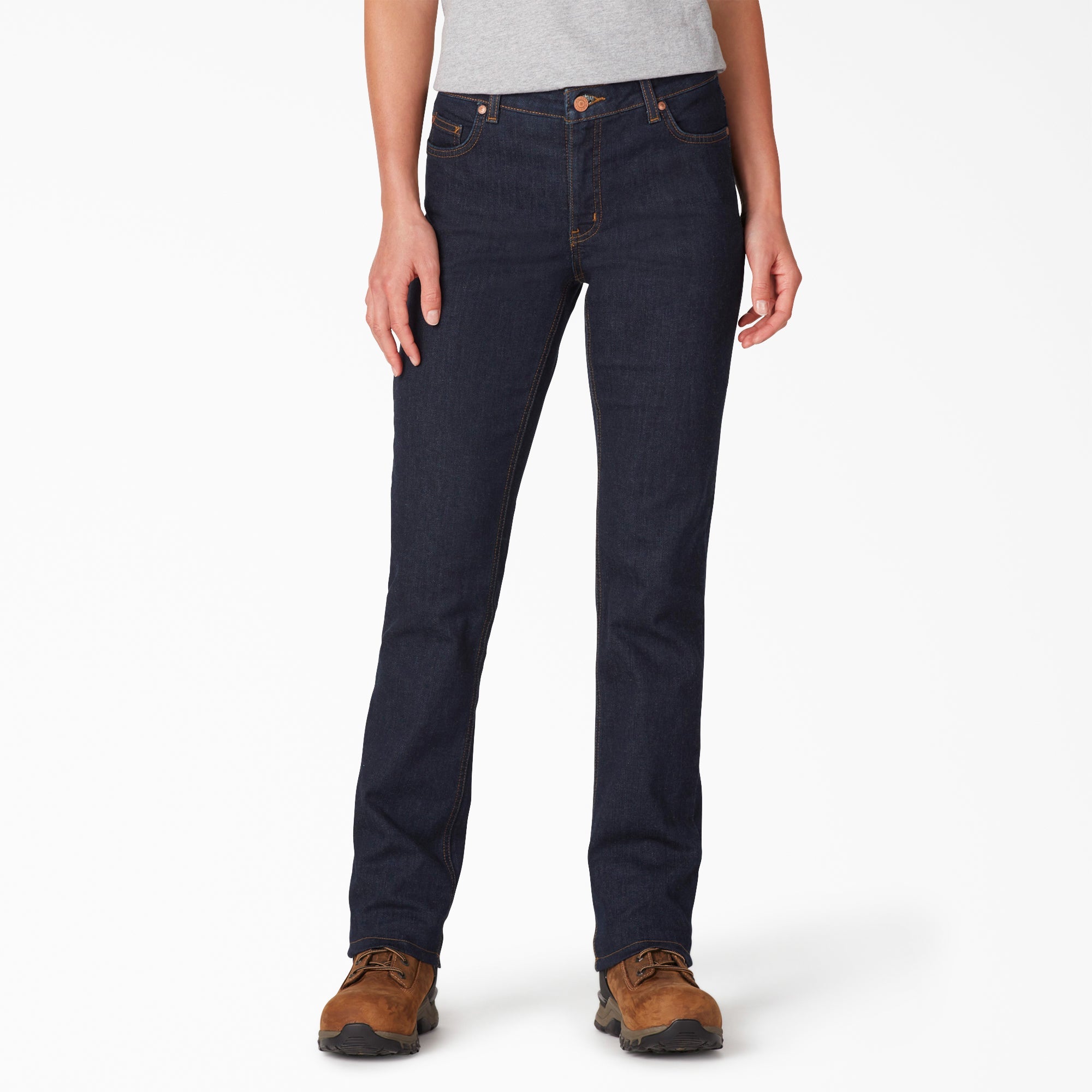 Dickies Women's Perfect Shape Straight Fit Jeans