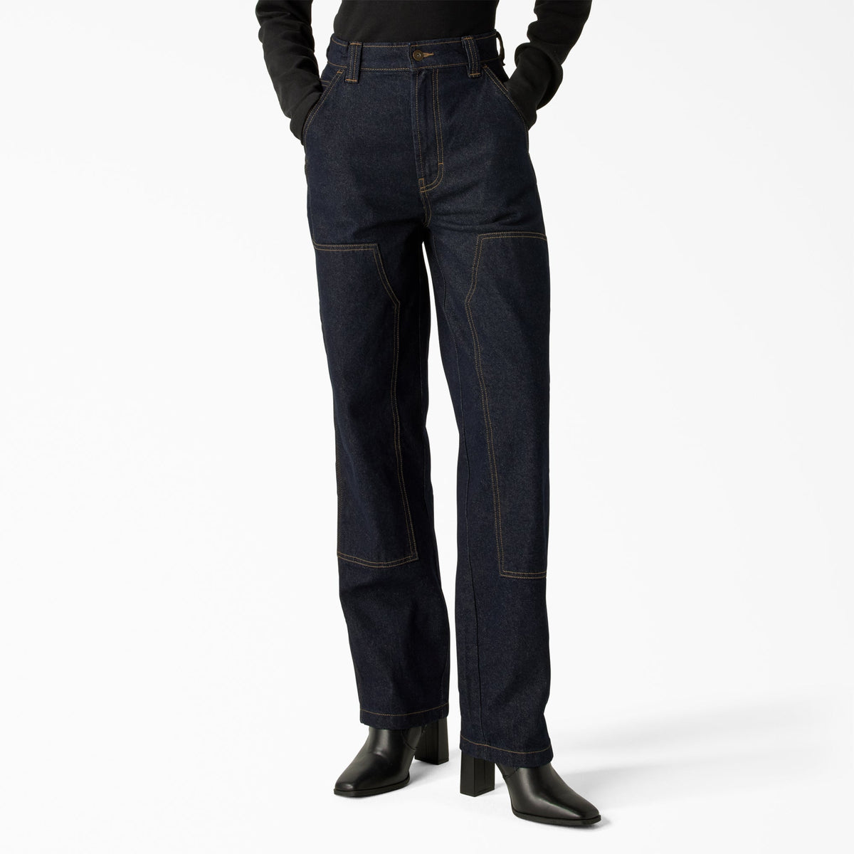Dickies Women's Madison Loose Fit Double Knee Jeans
