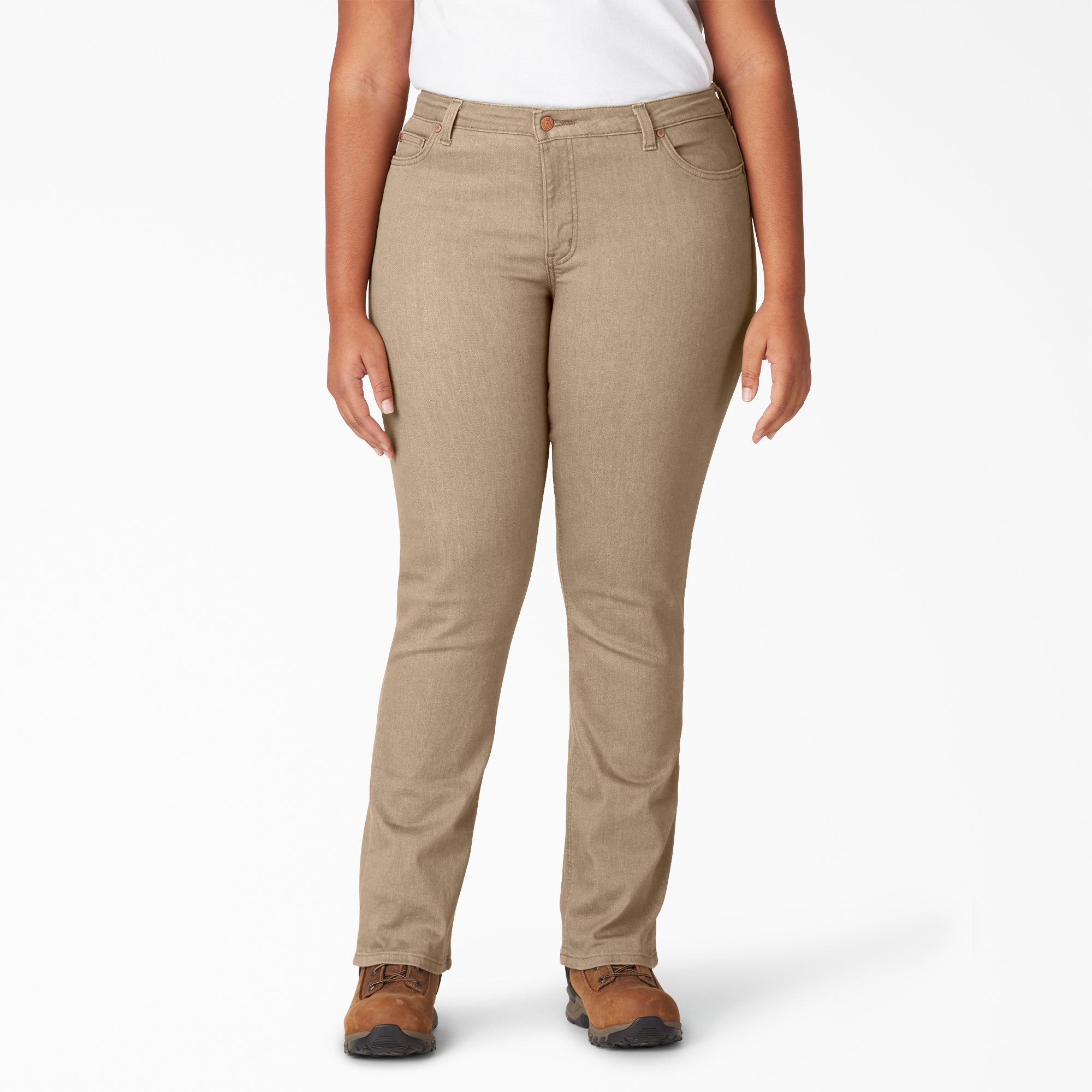 Dickies Women's Plus Perfect Shape Straight Fit Jeans