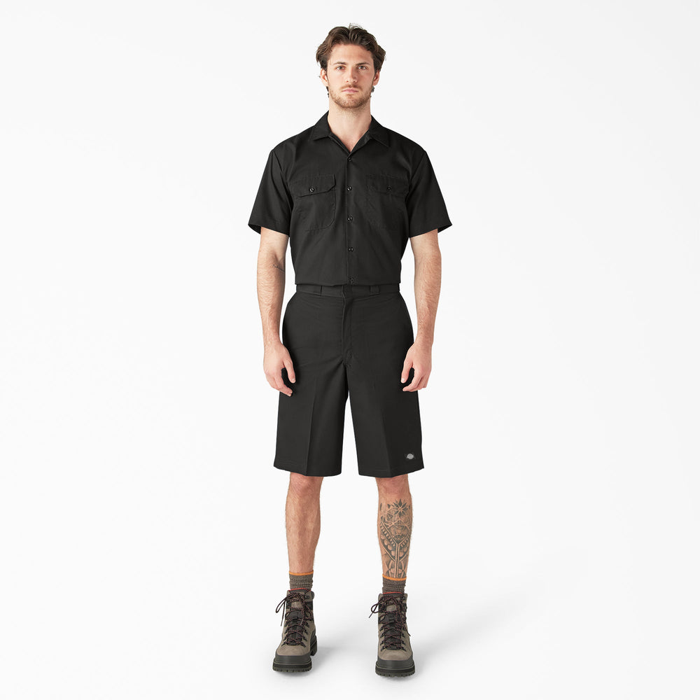 Dickies Loose Fit Flat Front Work Shorts, 13"