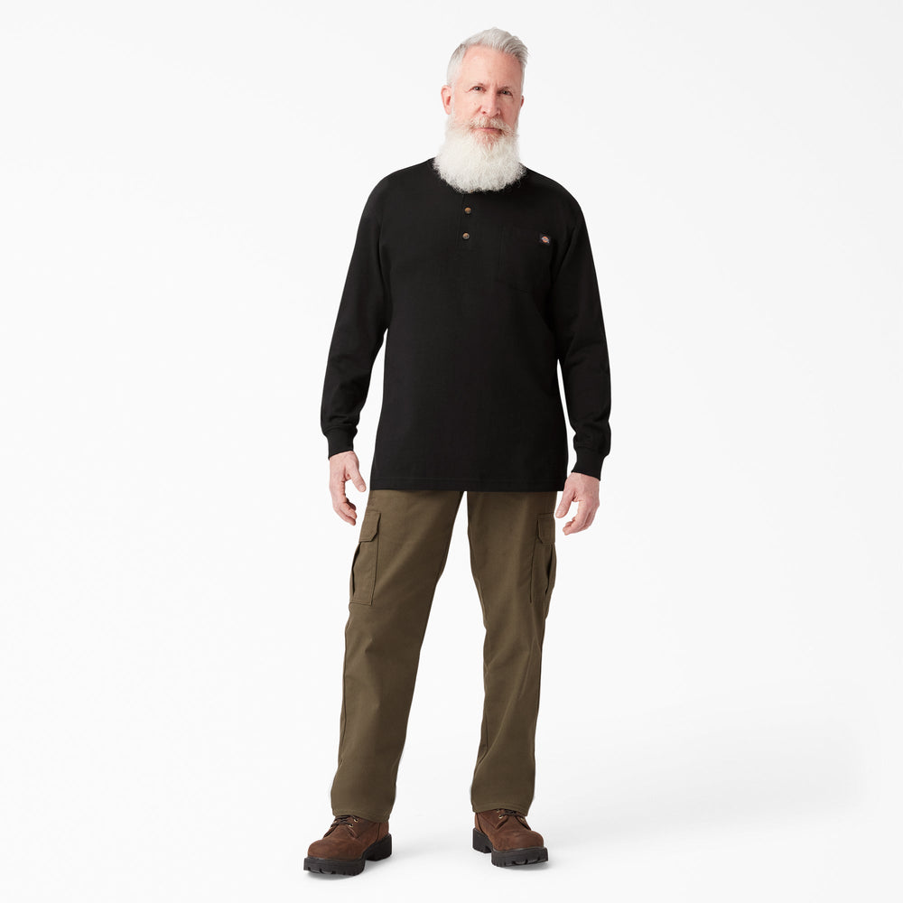 Dickies Heavyweight Long Sleeve Henley T-Shirt