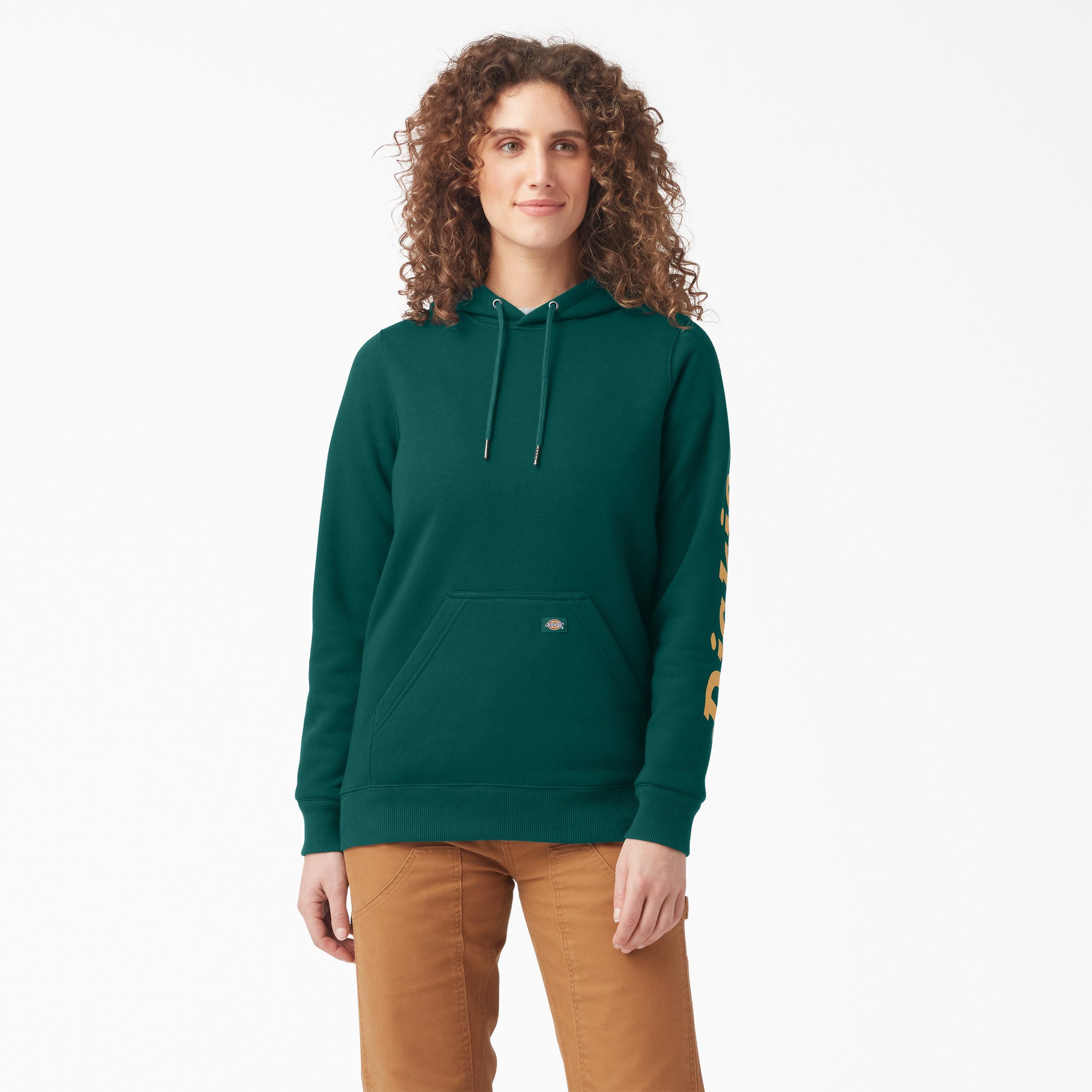 Dickies Women's Water Repellent Sleeve Logo Hoodie