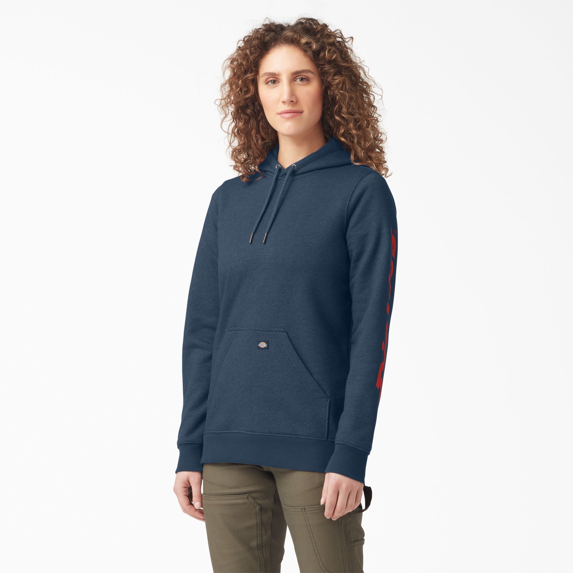 Dickies Women's Water Repellent Sleeve Logo Hoodie