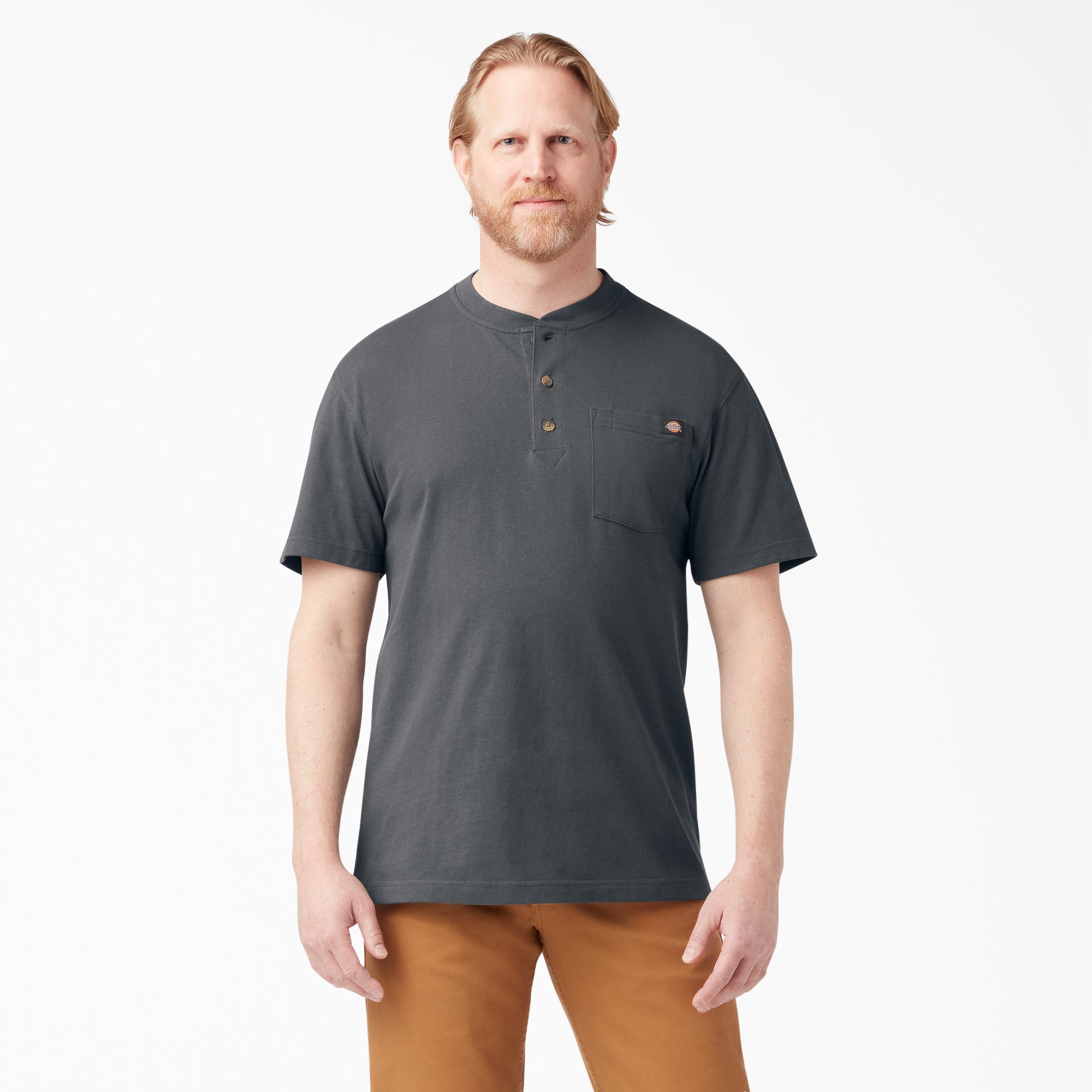 Dickies Heavyweight Short Sleeve Henley T-Shirt