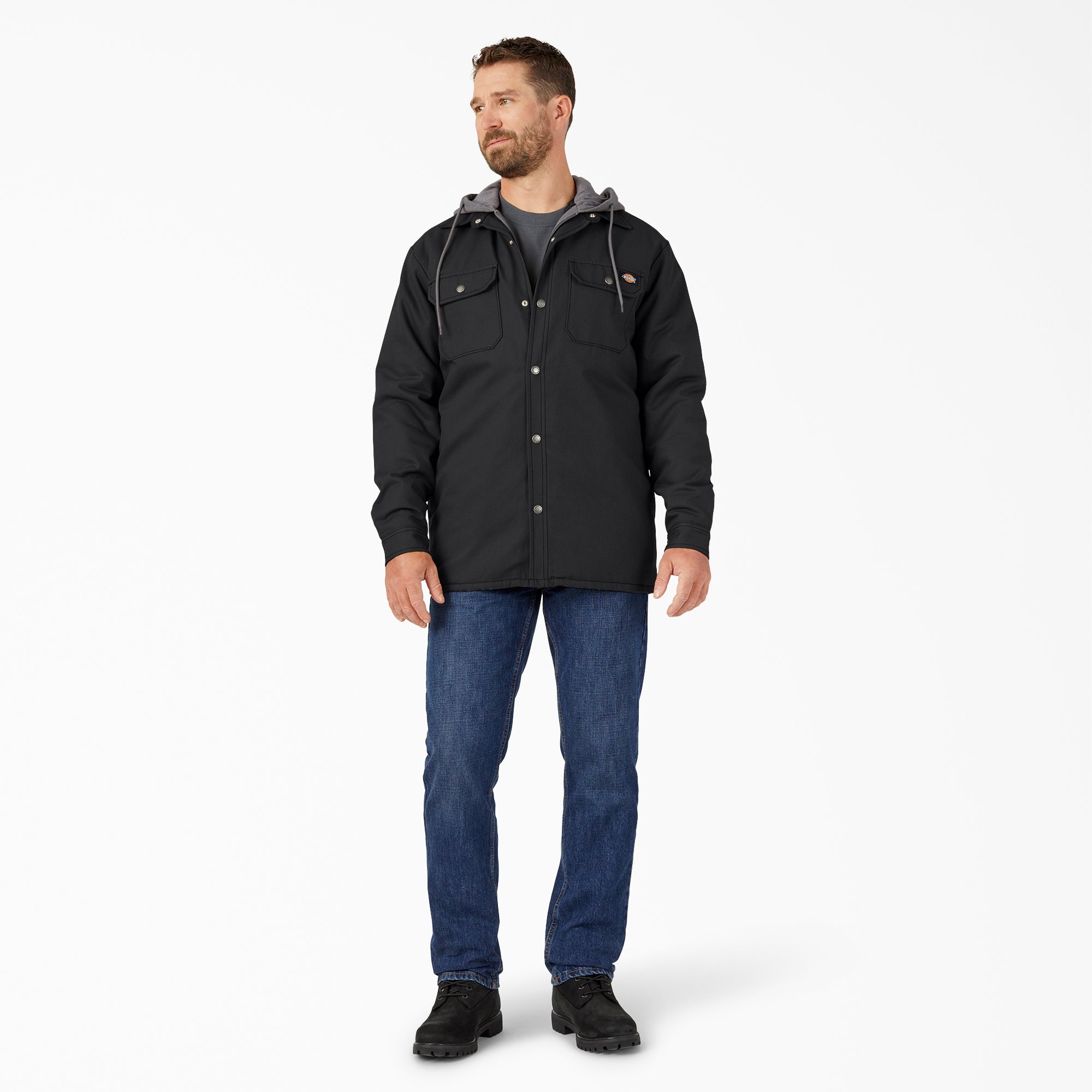 Dickies Water Repellent Duck Hooded Shirt Jacket