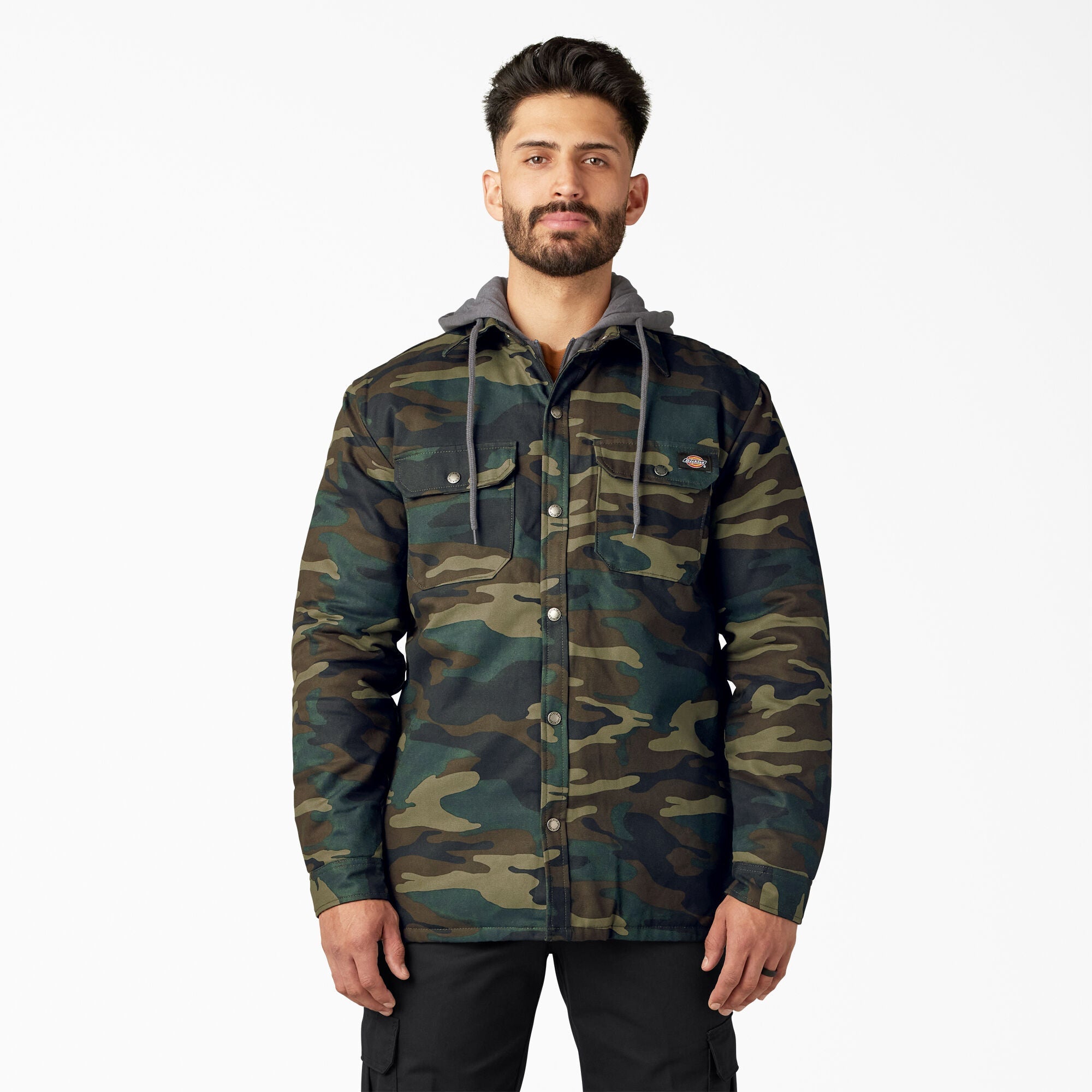 Dickies Water Repellent Duck Hooded Shirt Jacket