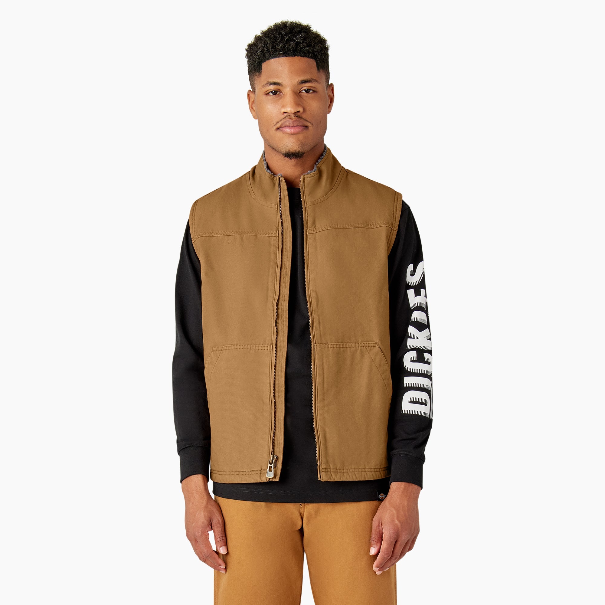 Dickies Duck Canvas High Pile Fleece Lined Vest