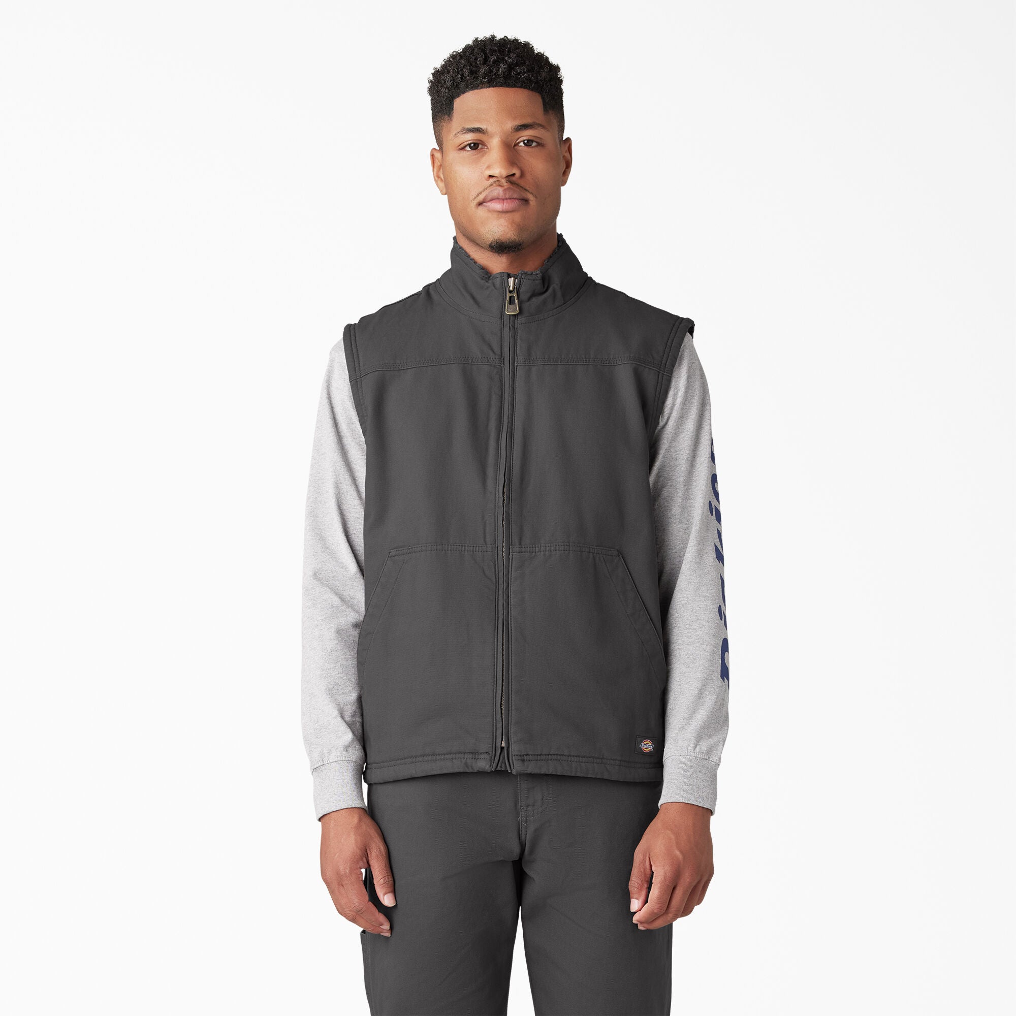 Dickies Duck Canvas High Pile Fleece Lined Vest